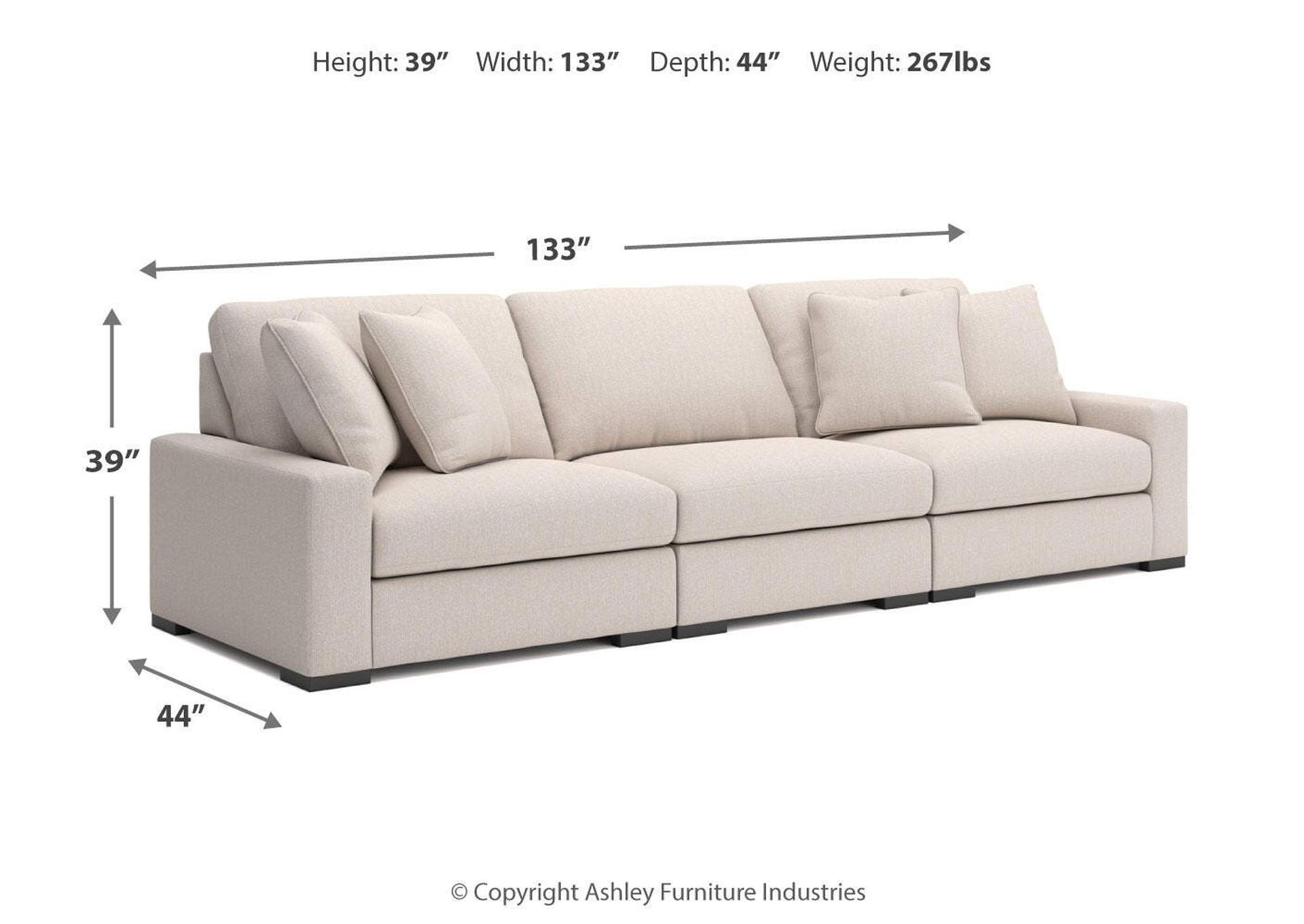 Calden 3-Piece Sectional Sofa image 5