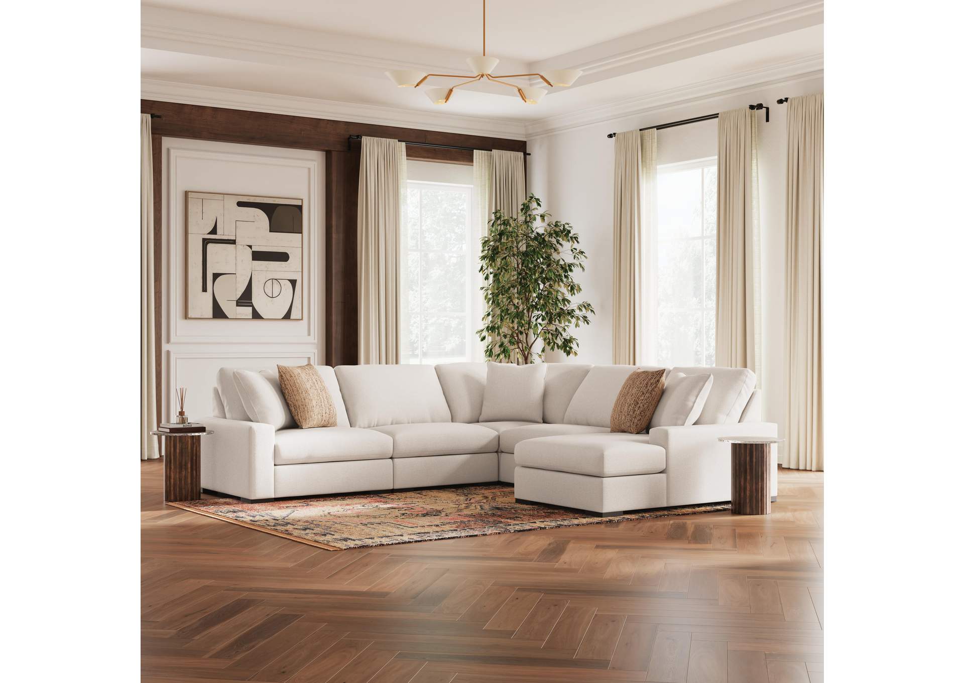 Calden 5-Piece Sectional with Chaise image 3