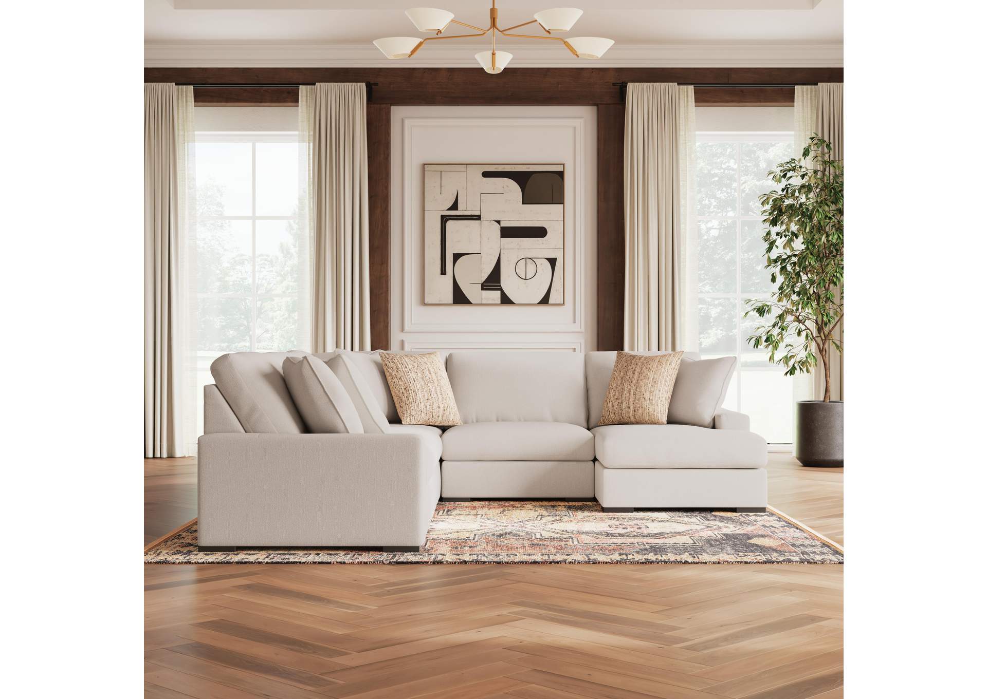 Calden 5-Piece Sectional with Chaise image 2
