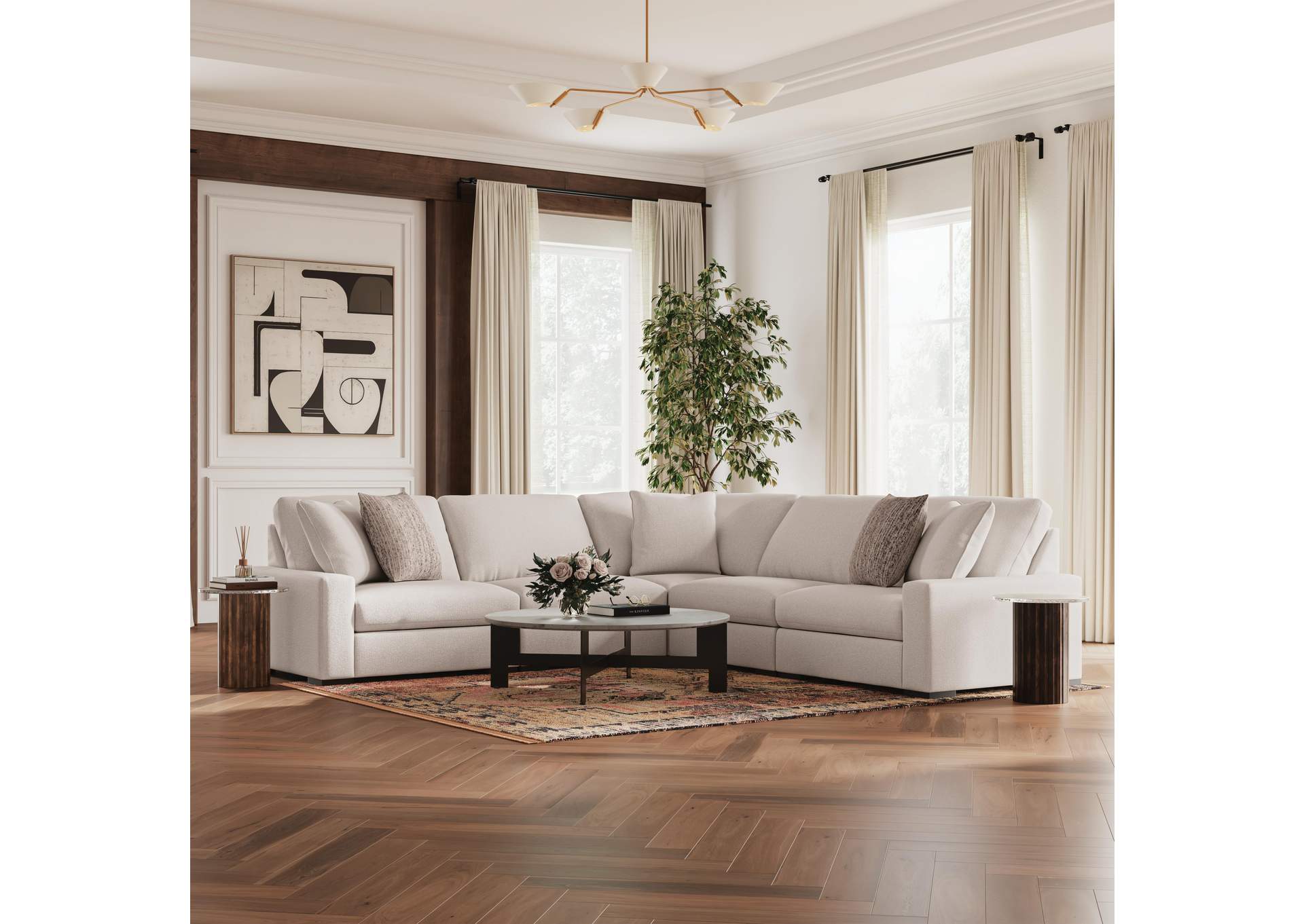 Calden 5-Piece Sectional image 3