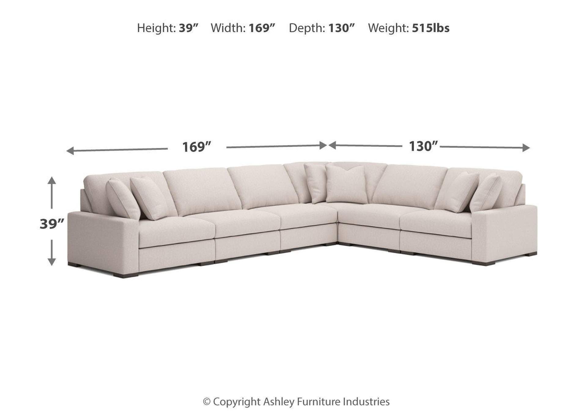 Calden 6-Piece Sectional image 7