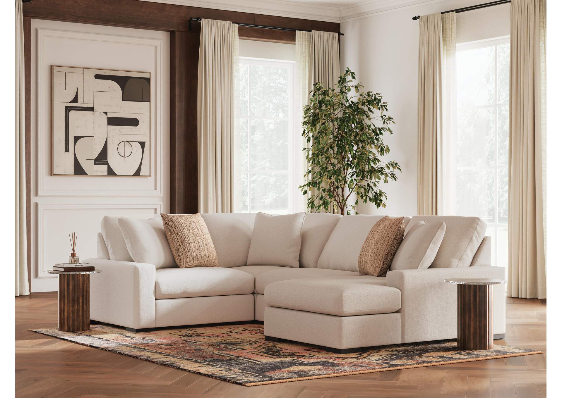 Calden 4-Piece Sectional with Chaise image 4