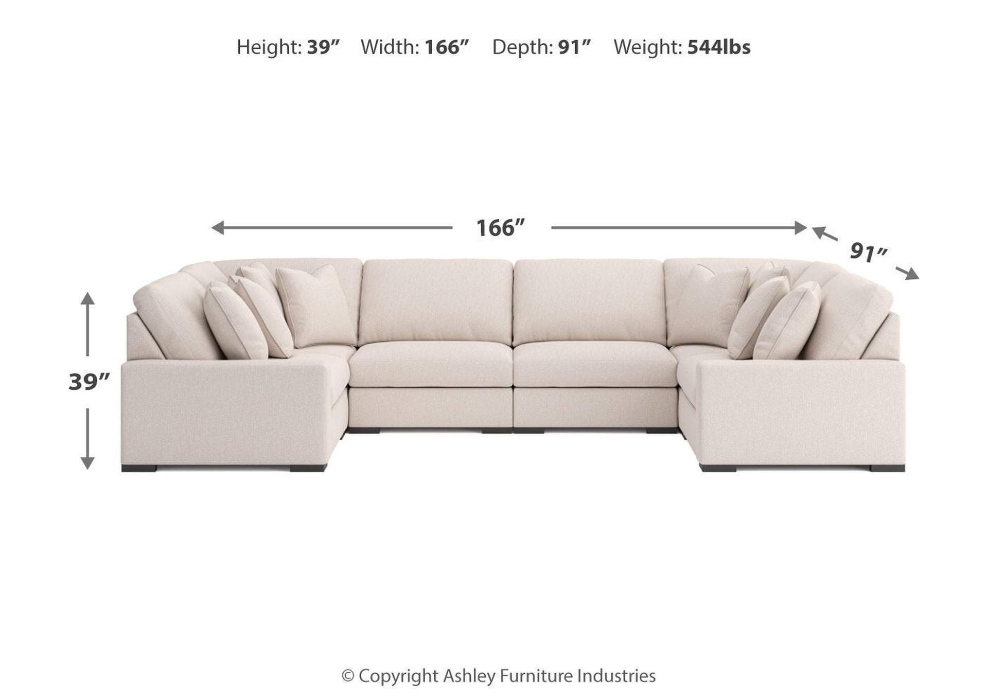 Calden 6-Piece Sectional image 7