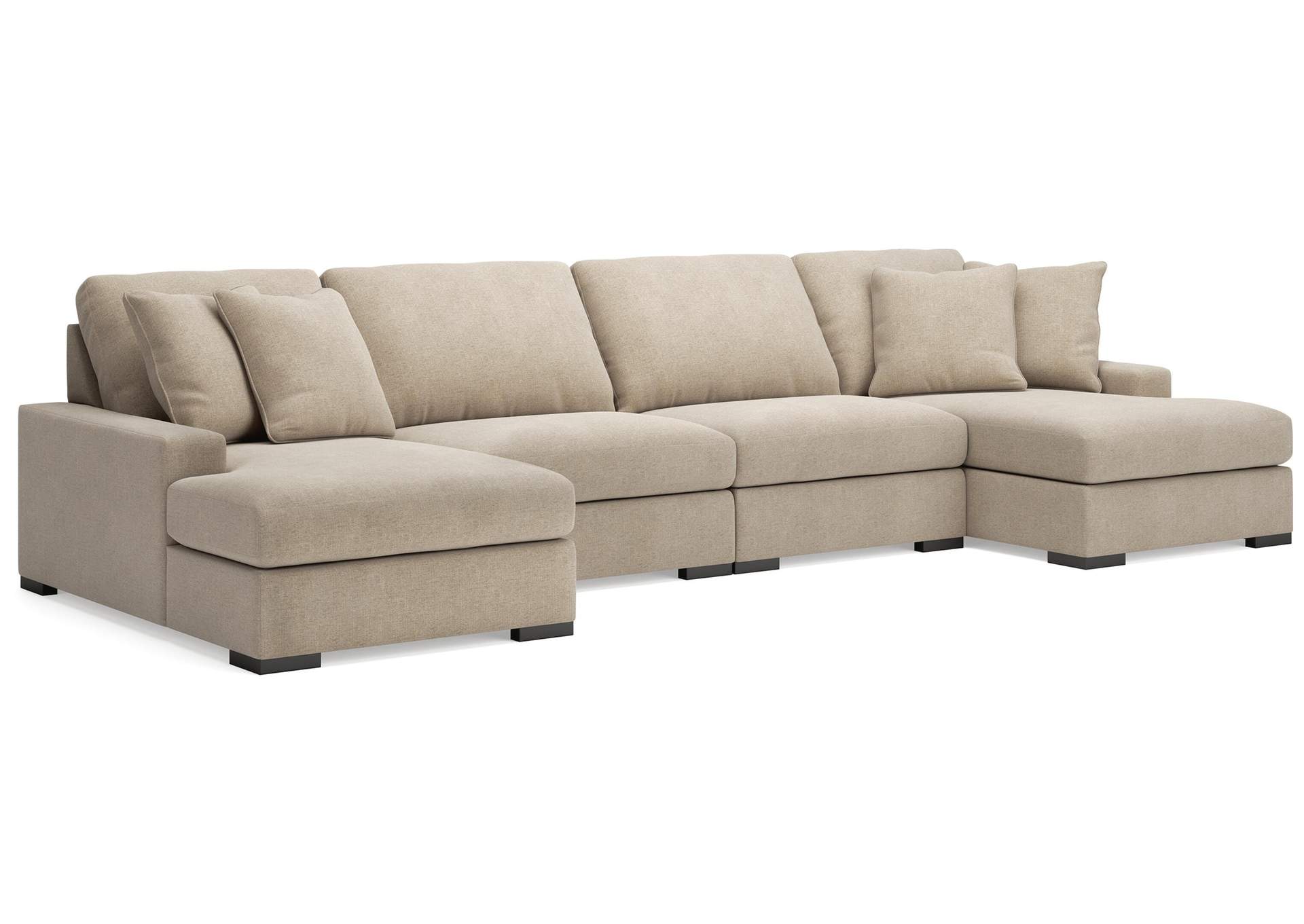 Calden 4-Piece Sectional with Double Chaise image 1