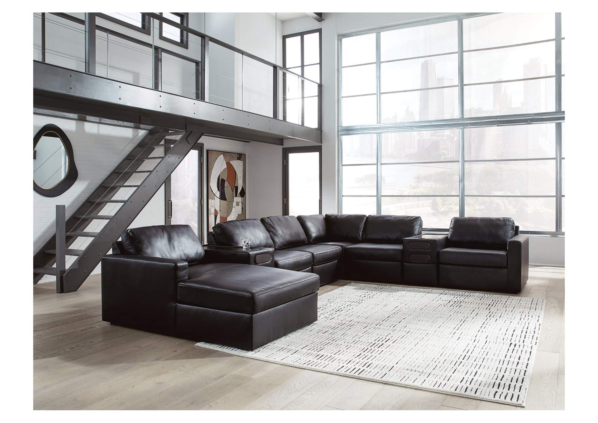 ModMax II 8-Piece Sectional with Chaise and Audio Consoles image 2