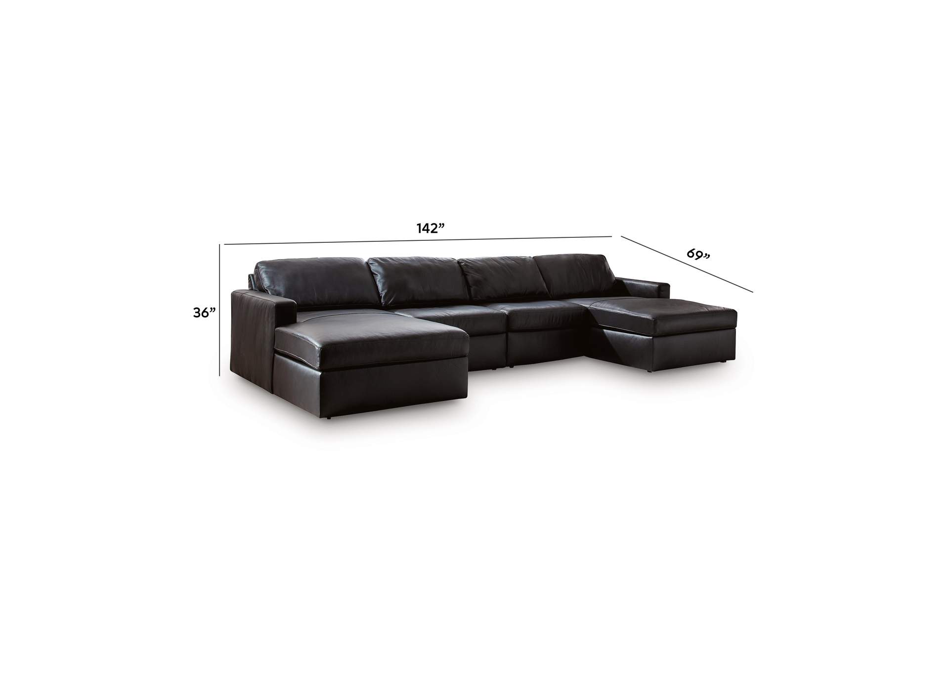 Modmax II 4-Piece Double Chaise Sectional image 9