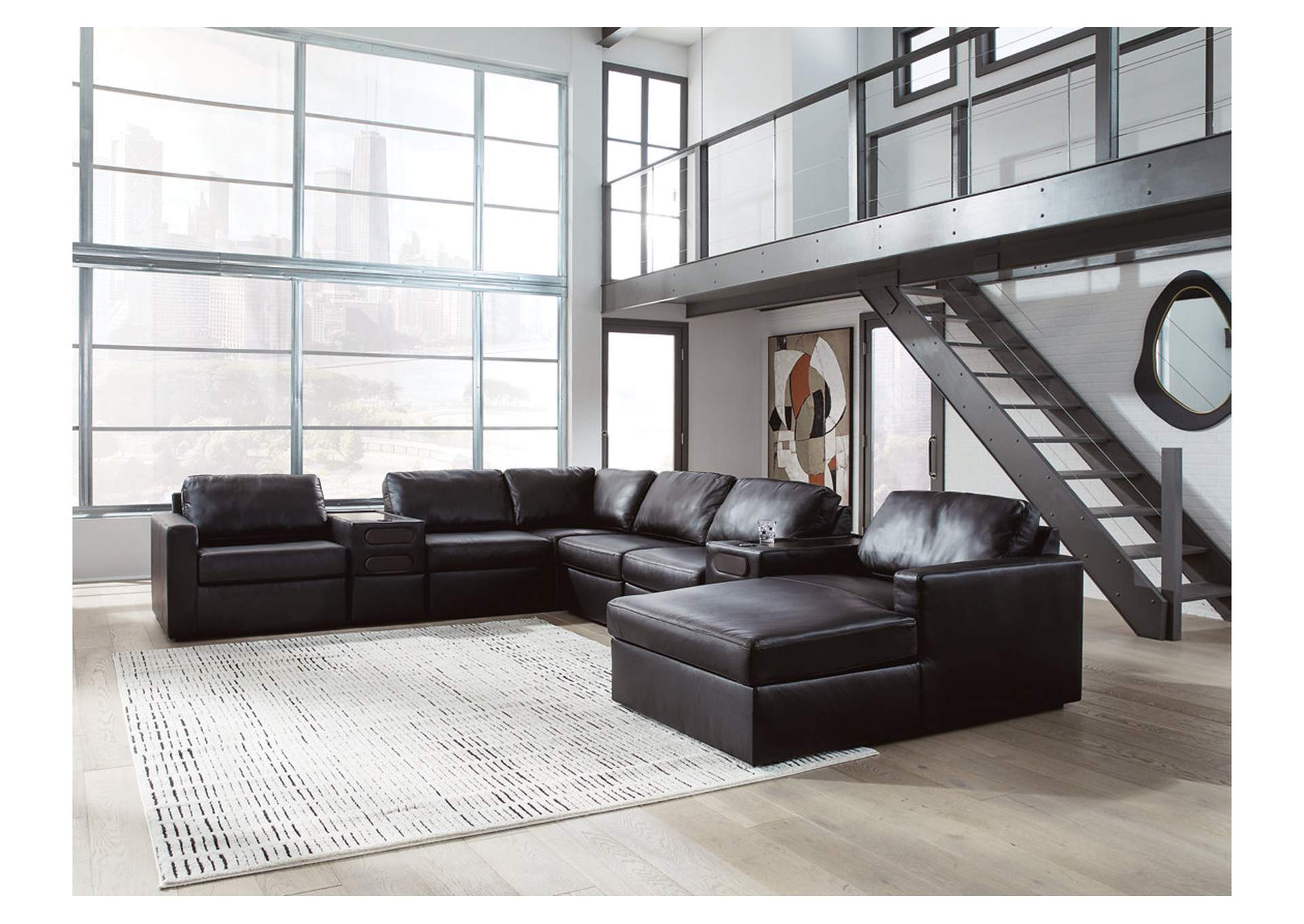 ModMax II 8-Piece Sectional with Chaise and Audio Consoles image 2