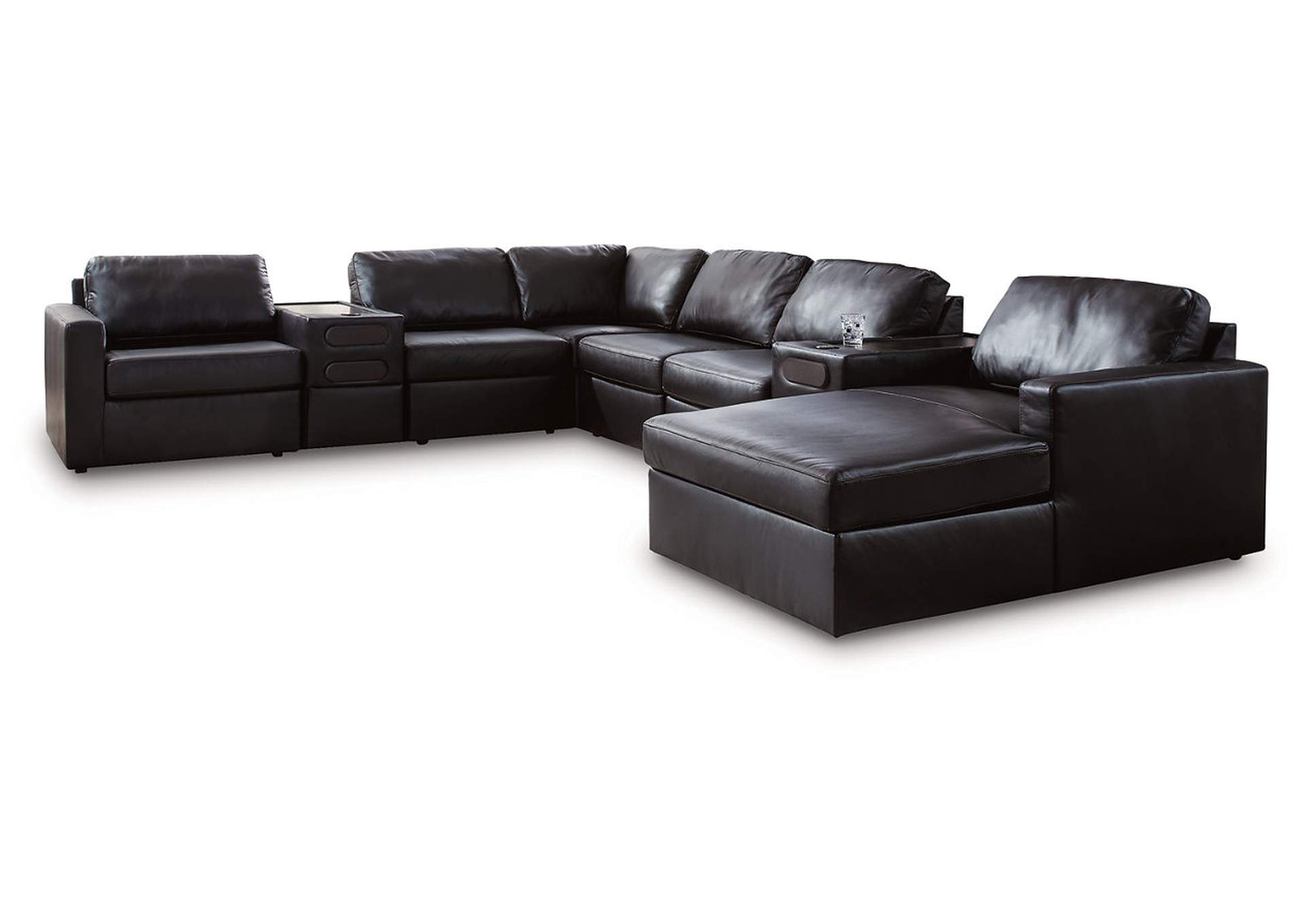 ModMax II 8-Piece Sectional with Chaise and Audio Consoles image 1