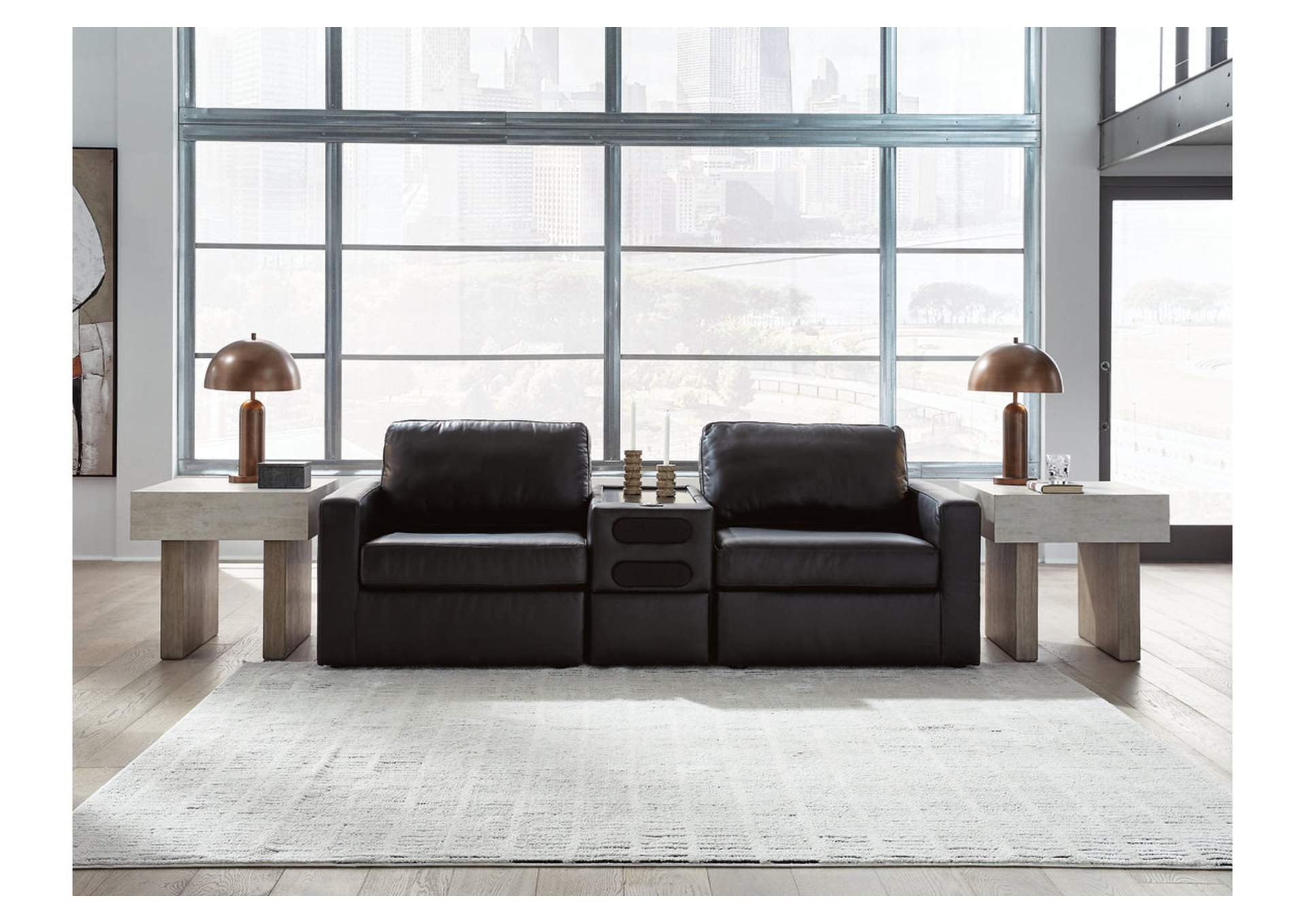 ModMax II 3-Piece Sectional Loveseat with Audio Console image 1