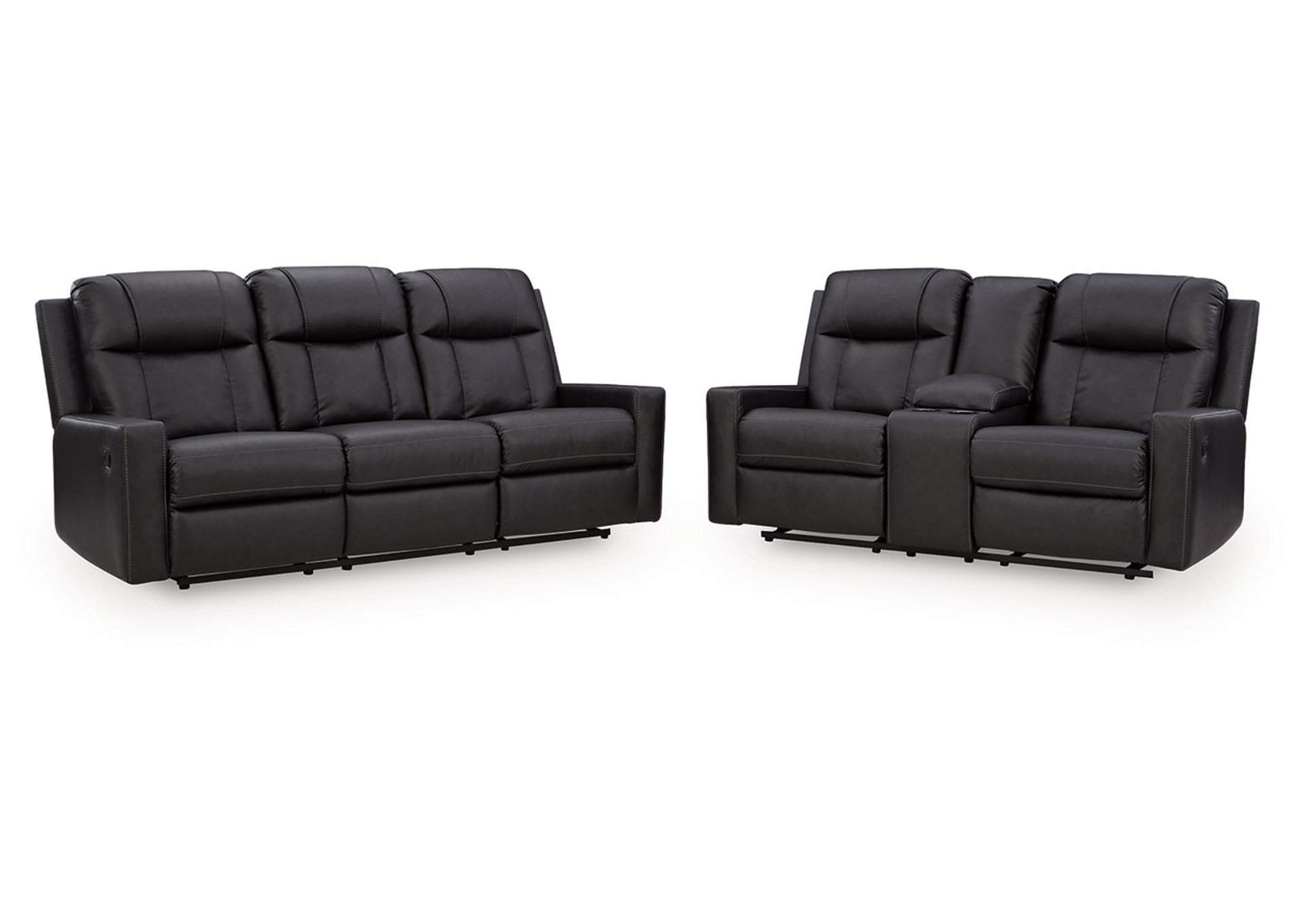 Mackmenville Reclining Sofa and Reclining Loveseat with Console image 1