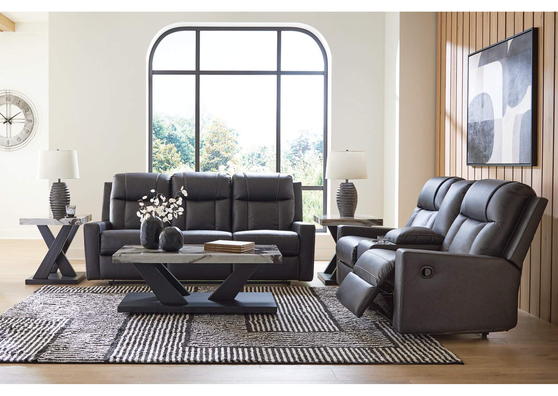 Mackmenville Reclining Sofa and Reclining Loveseat with Console image 3