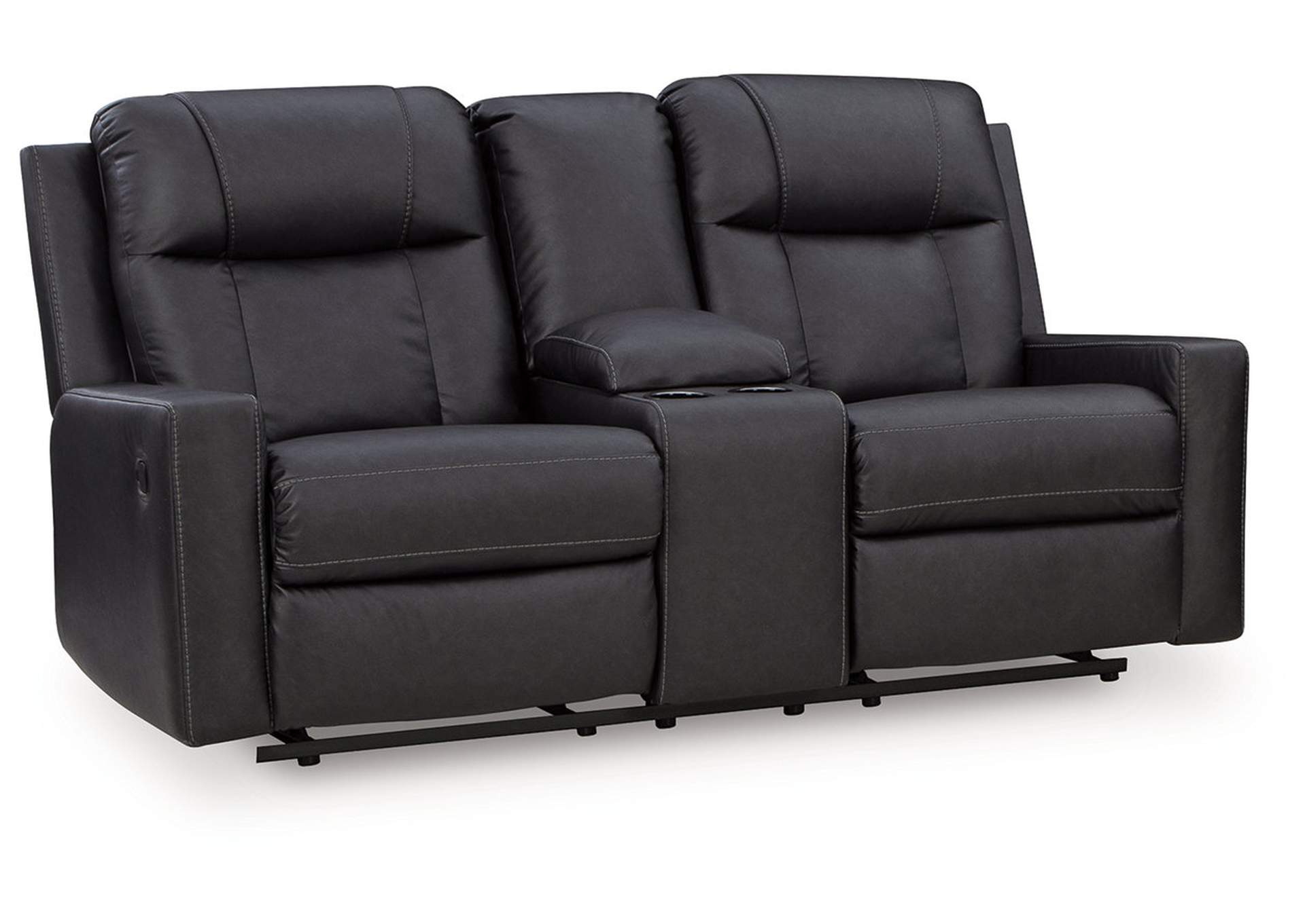 Mackmenville Reclining Loveseat with Console image 3