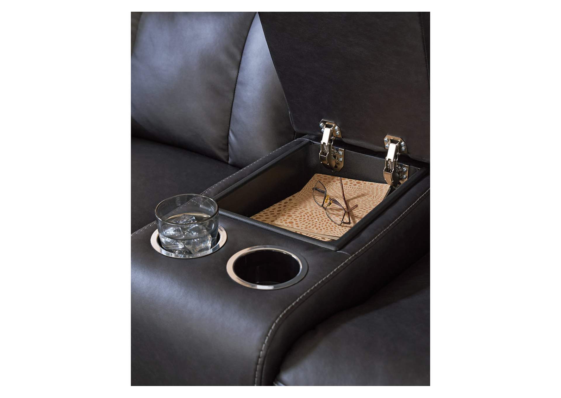 Mackmenville Reclining Loveseat with Console image 7