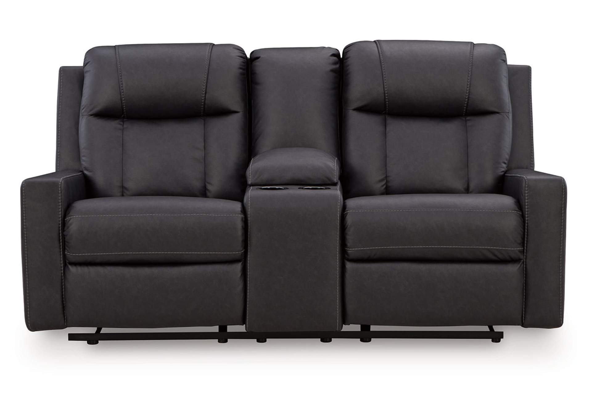 Mackmenville Reclining Loveseat with Console image 1