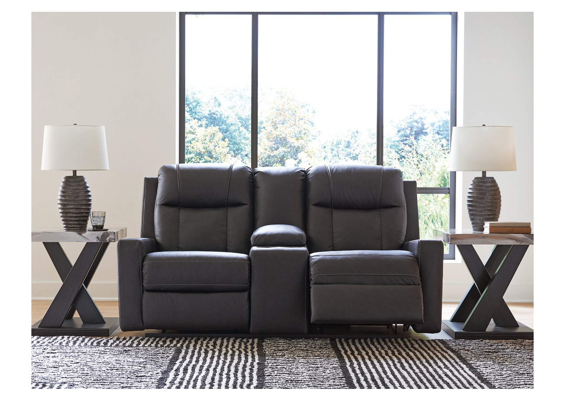 Mackmenville Reclining Loveseat with Console image 6