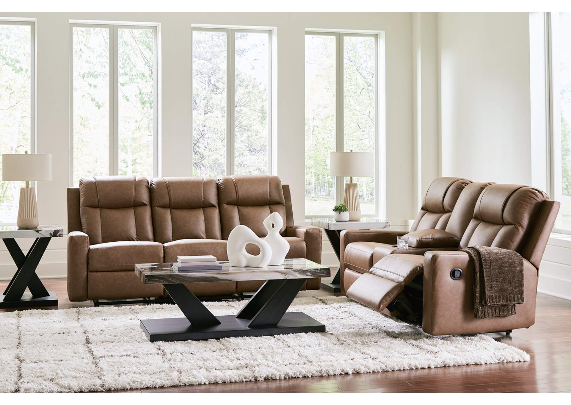 Mackmenville Reclining Sofa and Reclining Loveseat with Console image 3