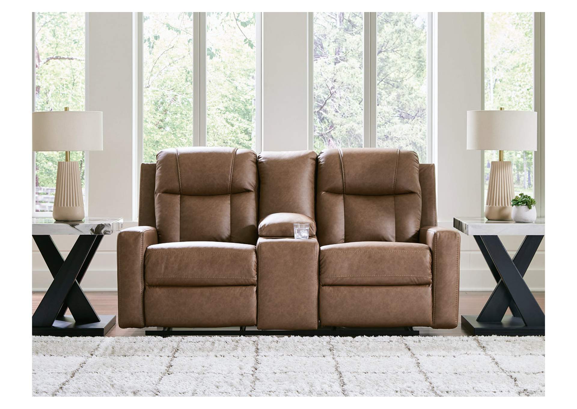 Mackmenville Reclining Loveseat with Console image 2