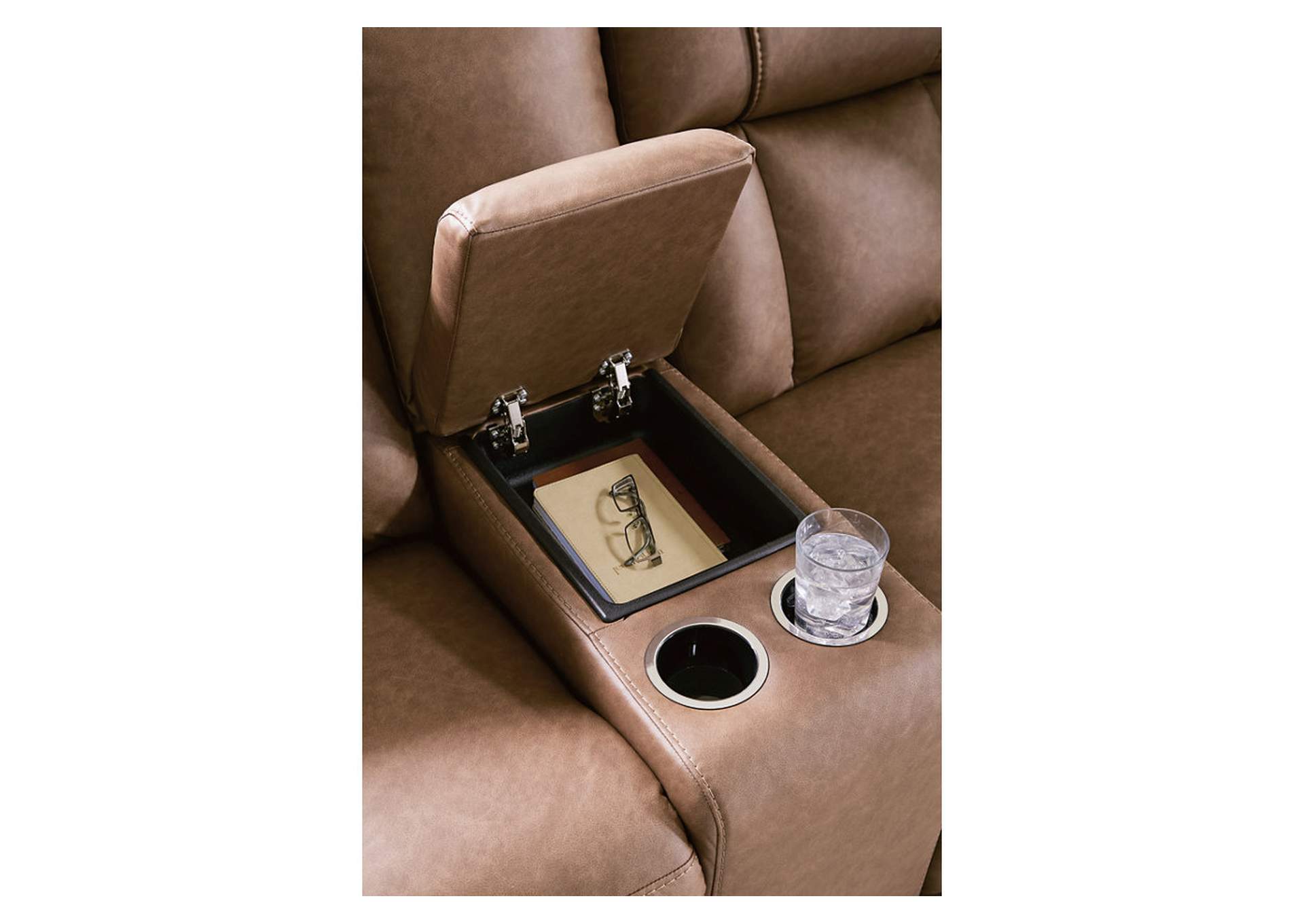 Mackmenville Reclining Loveseat with Console image 7