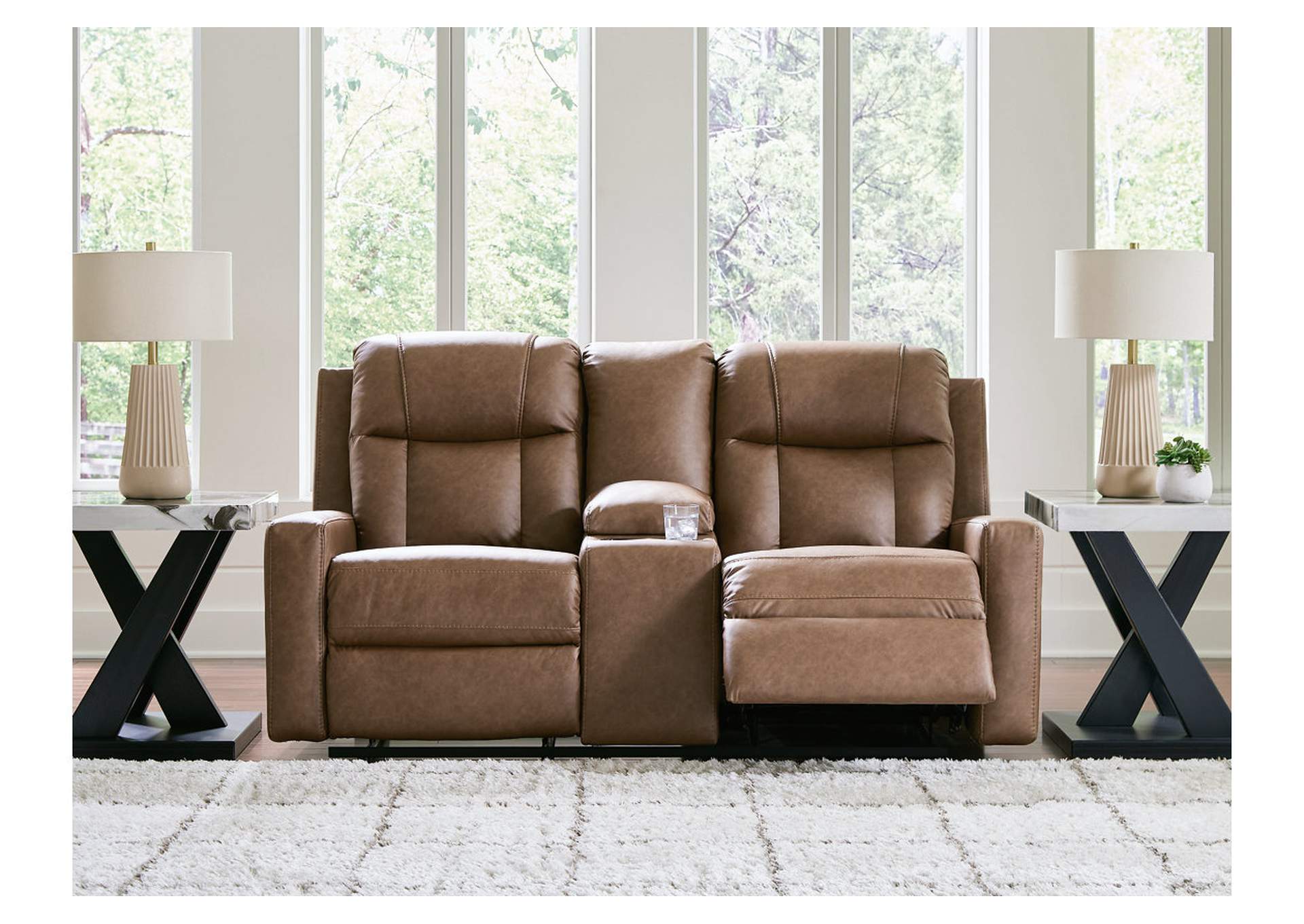 Mackmenville Reclining Loveseat with Console image 6