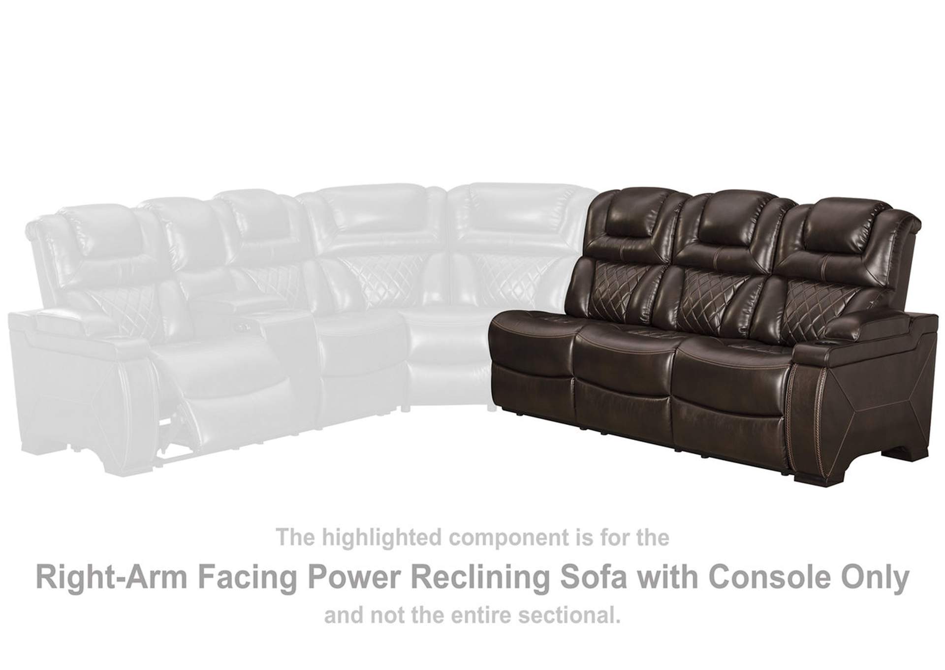 Warnerton 3-Piece Power Reclining Sectional