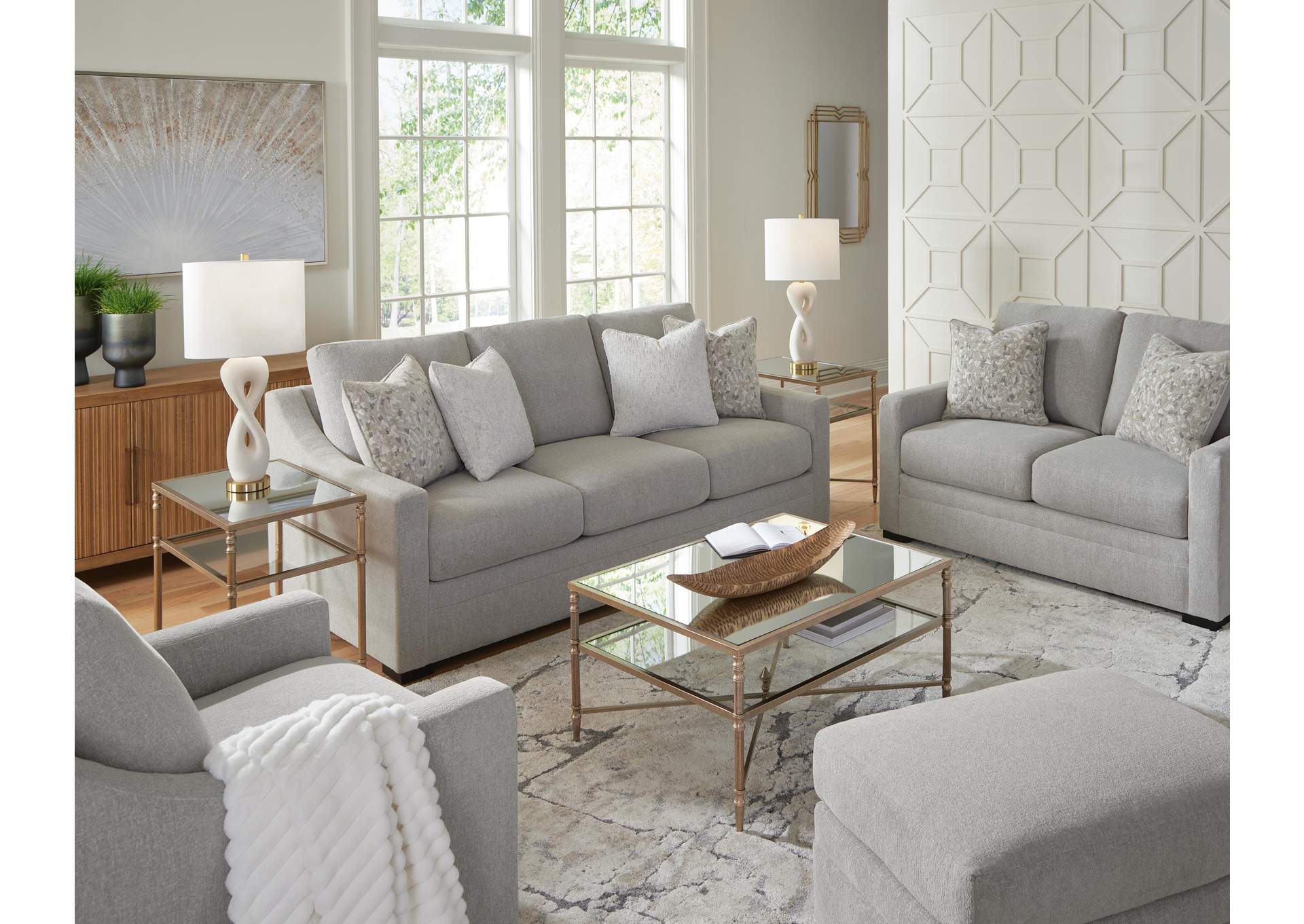 Ivory Brook Loveseat image 6