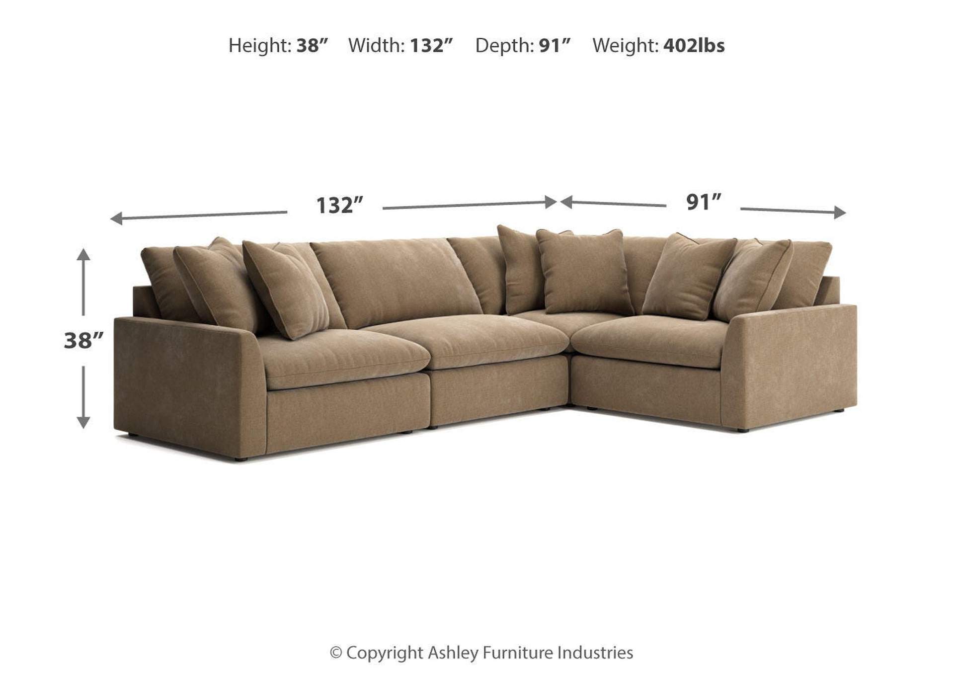 Whitehaven 4-Piece Sectional image 8