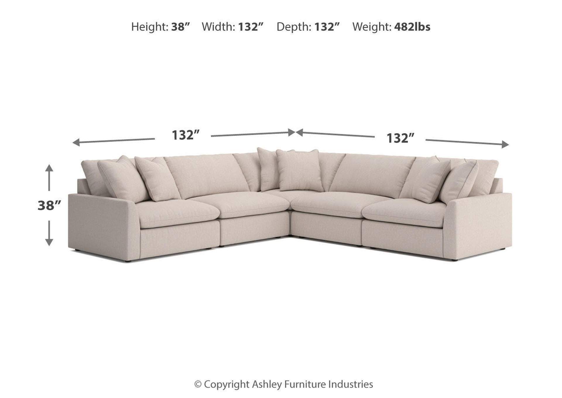 Whitehaven 5-Piece Sectional image 5