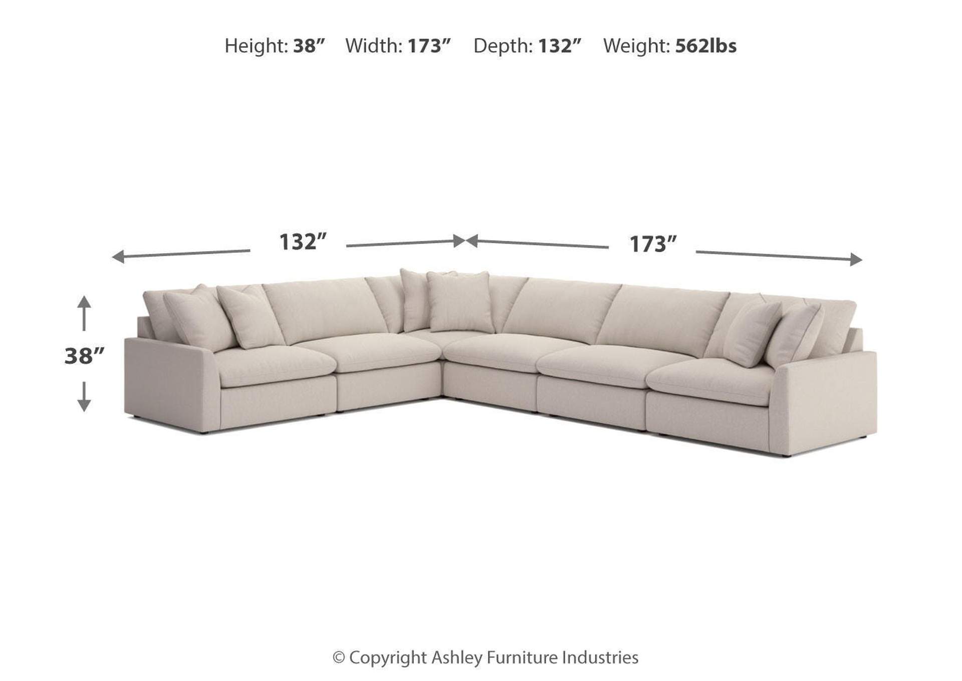 Whitehaven 6-Piece Sectional image 4