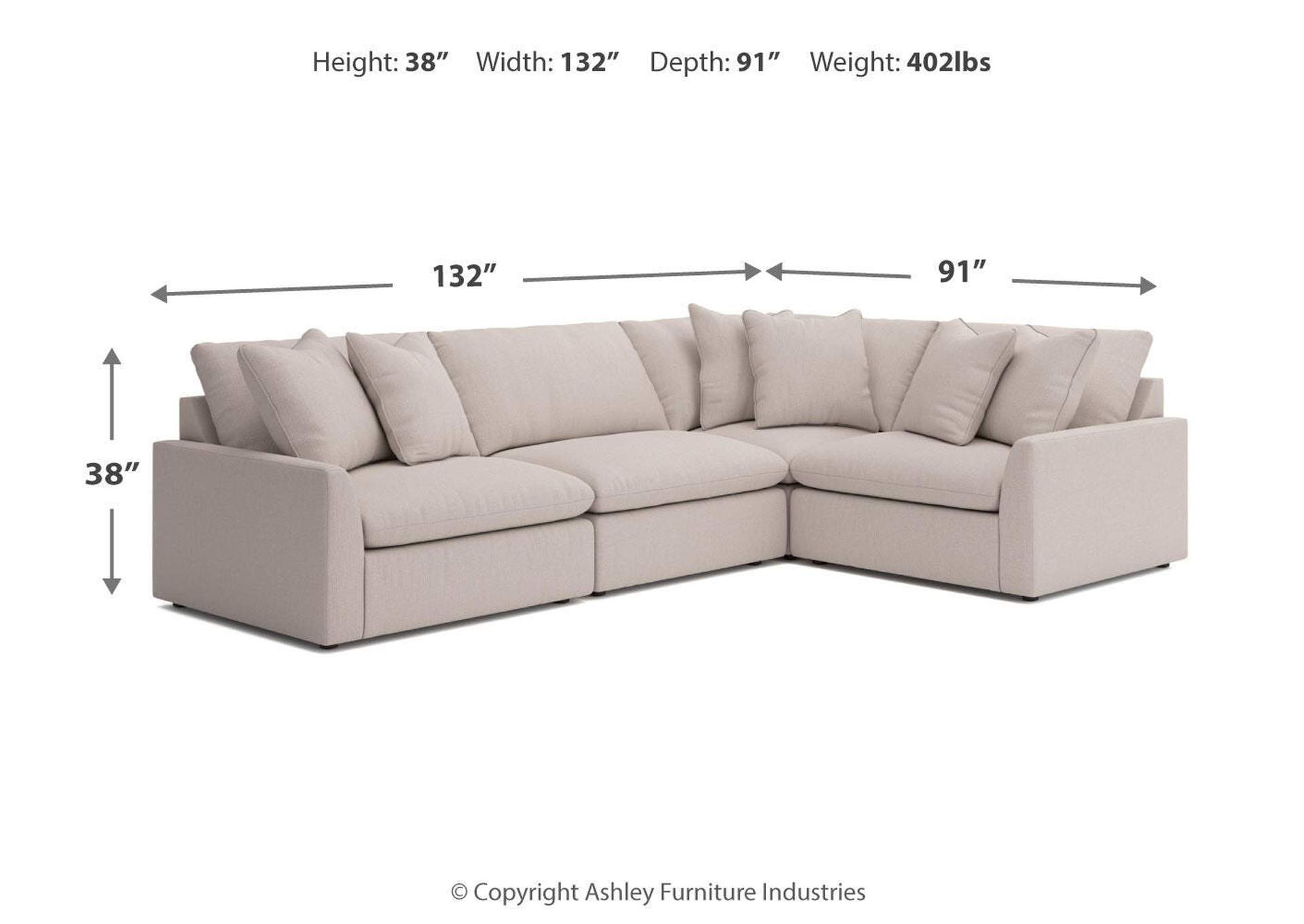 Whitehaven 4-Piece Sectional image 10