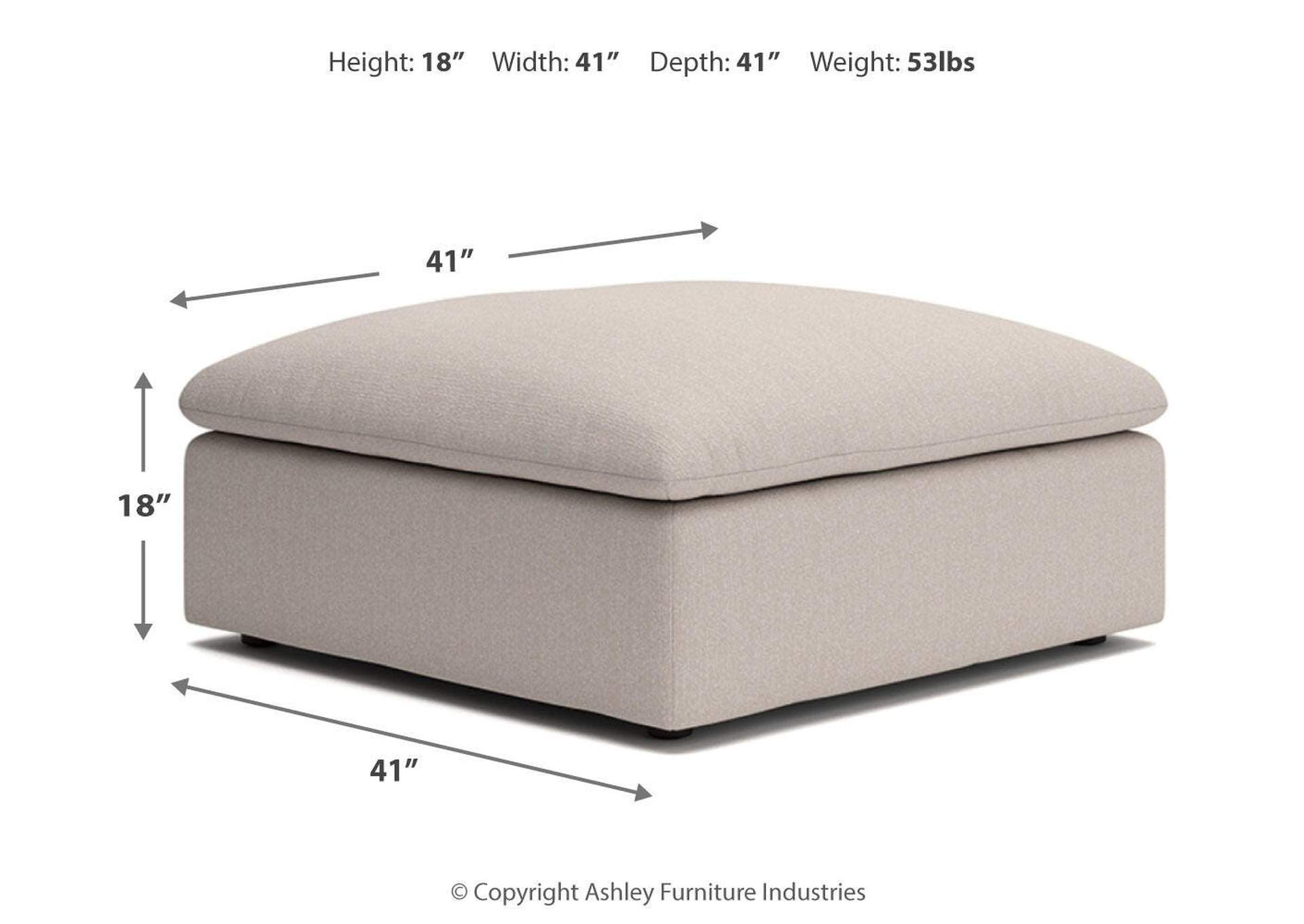 Whitehaven Oversized Accent Ottoman image 6