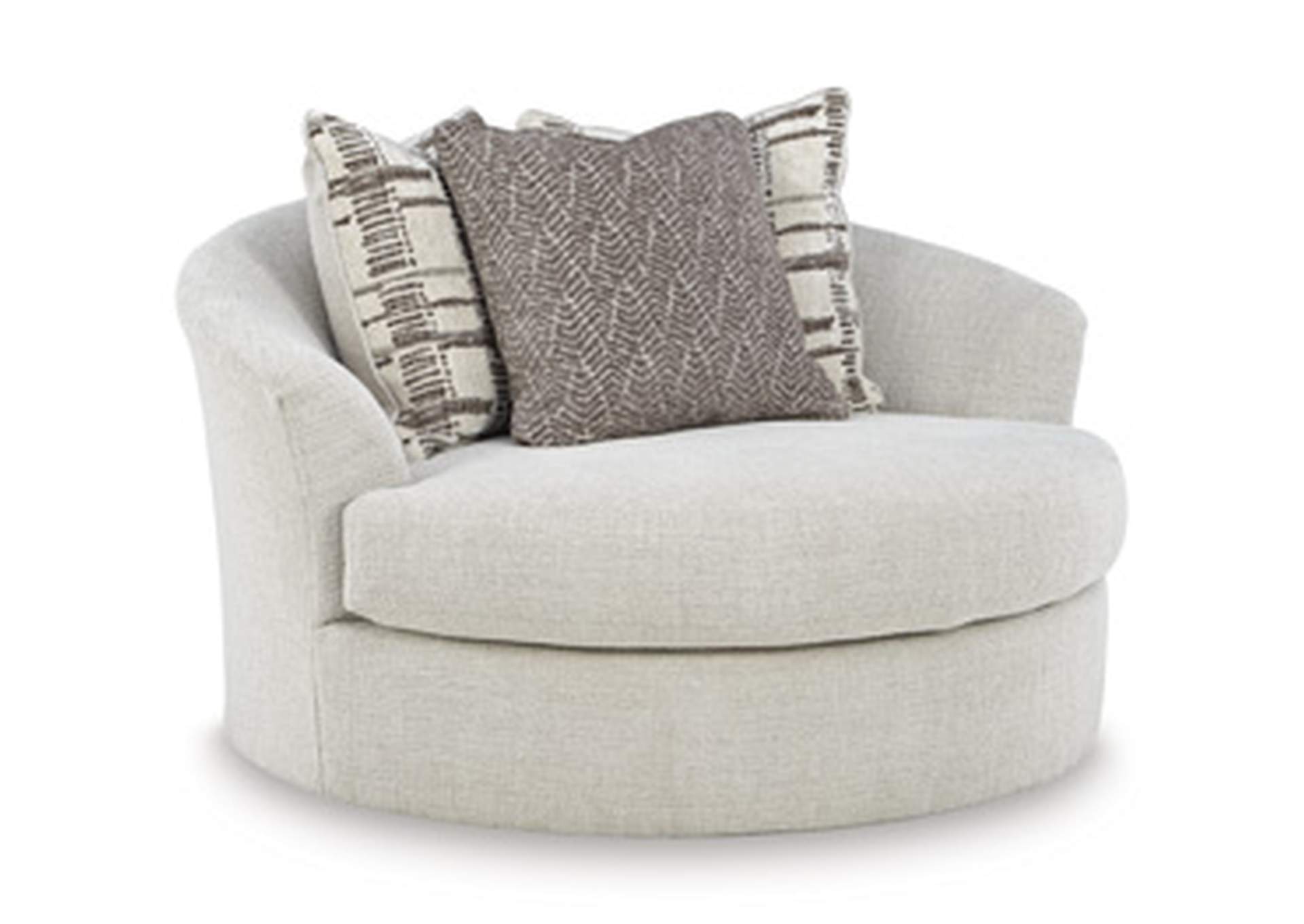 Barrelton Oversized Swivel Accent Chair image 3