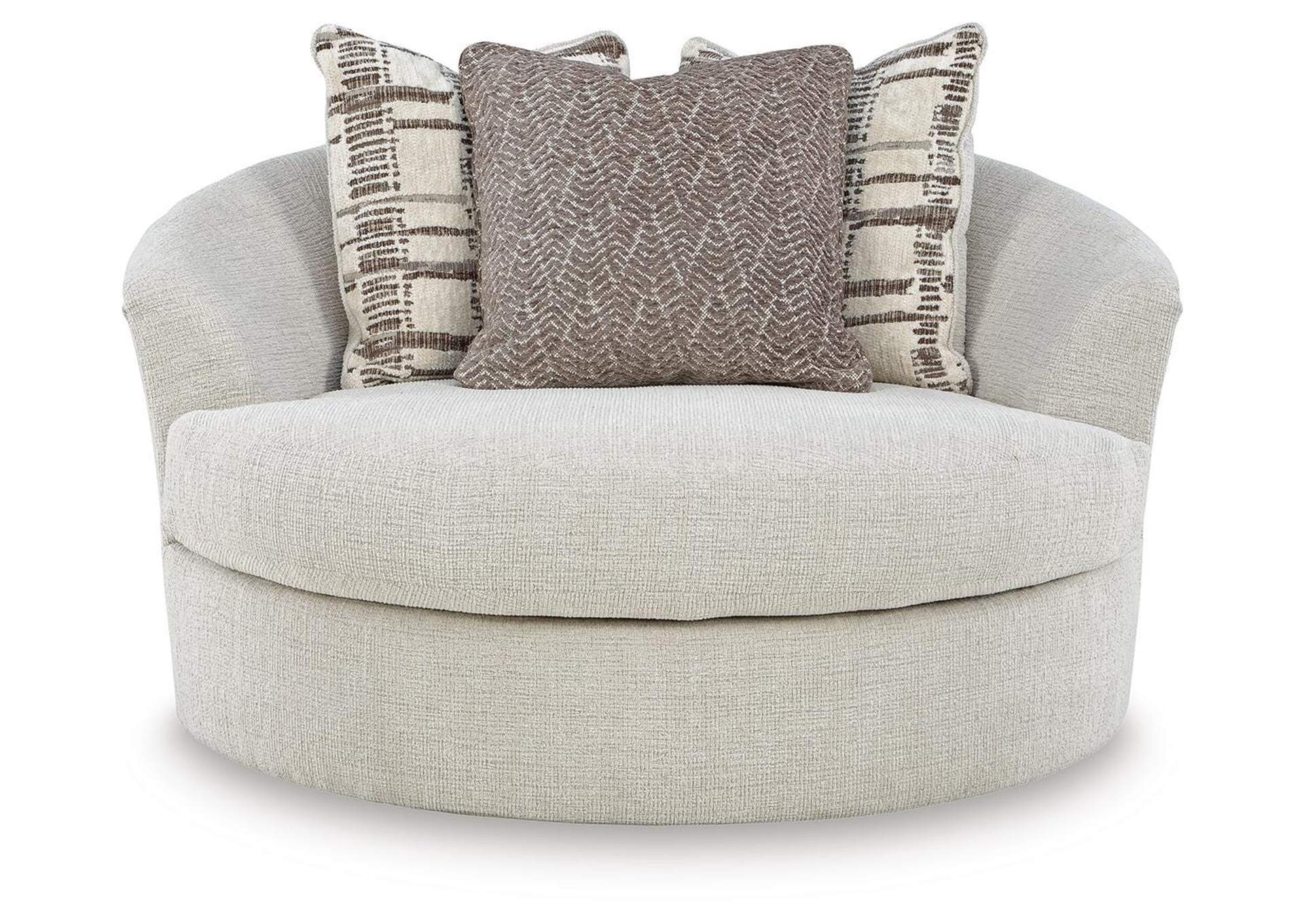 Barrelton Oversized Swivel Accent Chair image 4