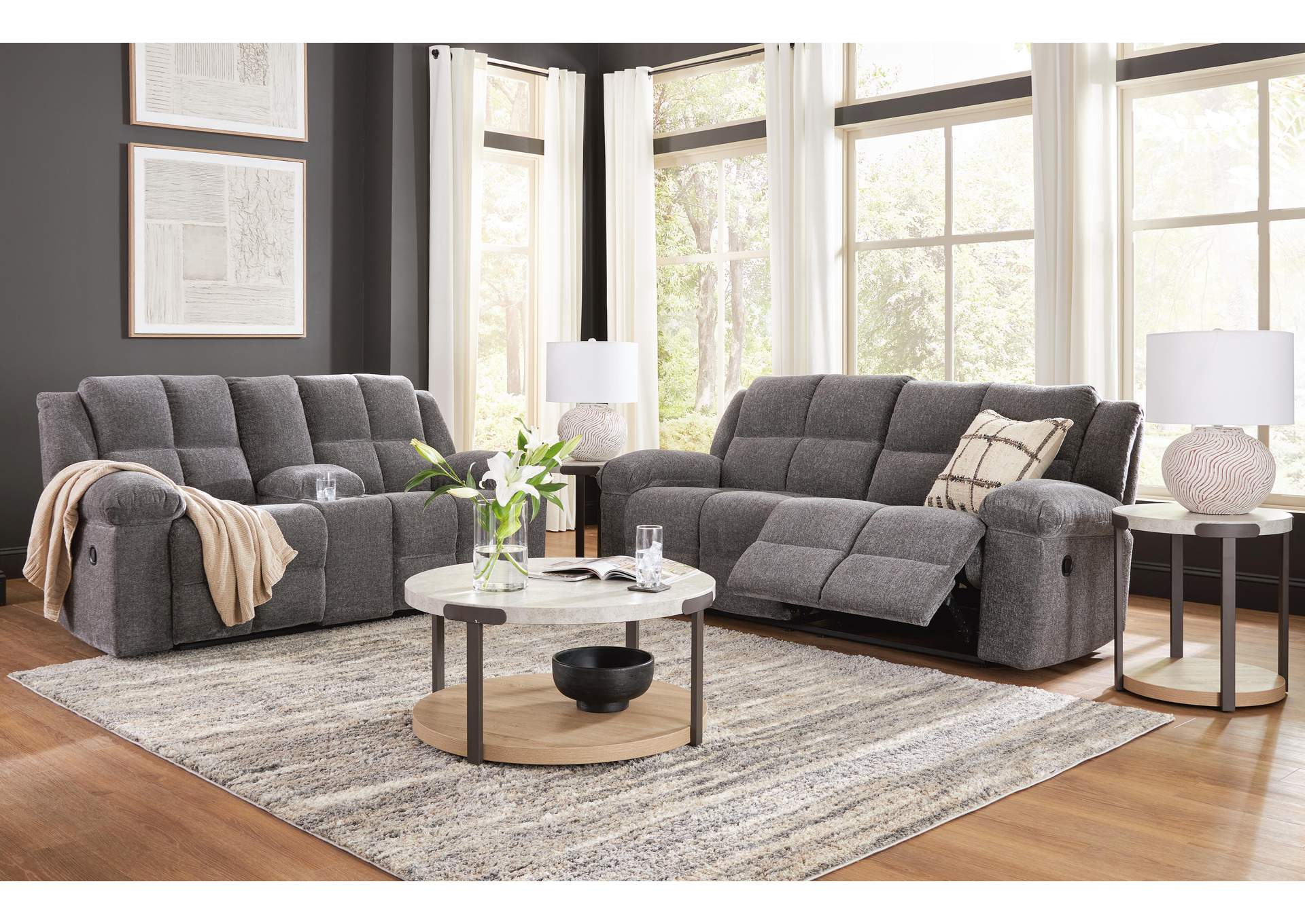 Orlen Next-Gen Nuvella™ Performance Fabric Manual Reclining Sofa and Loveseat image 3