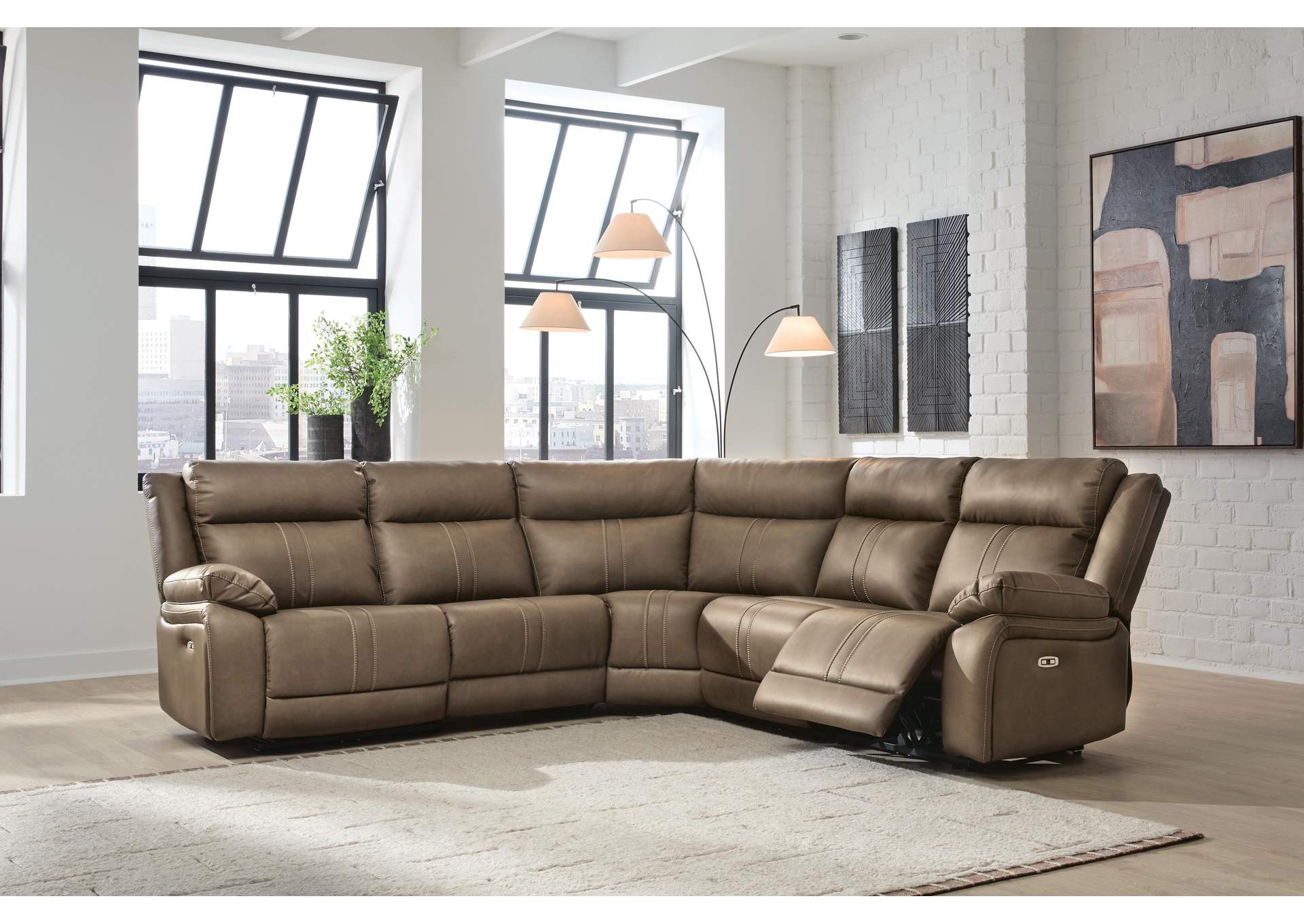 Max-Momentum 5-Piece Power Reclining Sectional image 2