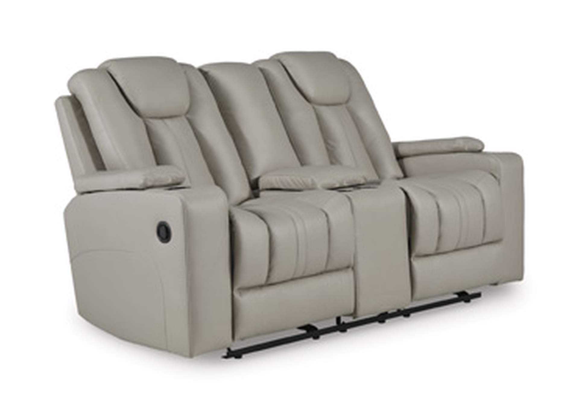 Elevate Edges Glider Reclining Loveseat with Console image 1