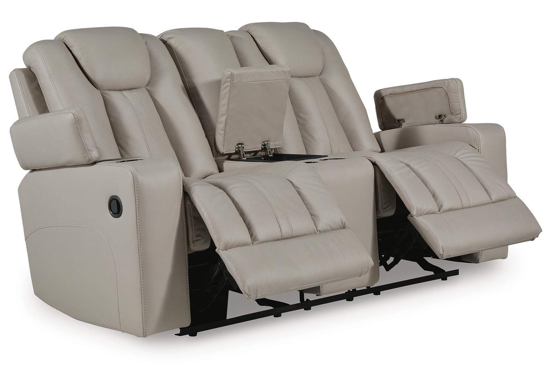 Elevate Edges Glider Reclining Loveseat with Console image 4