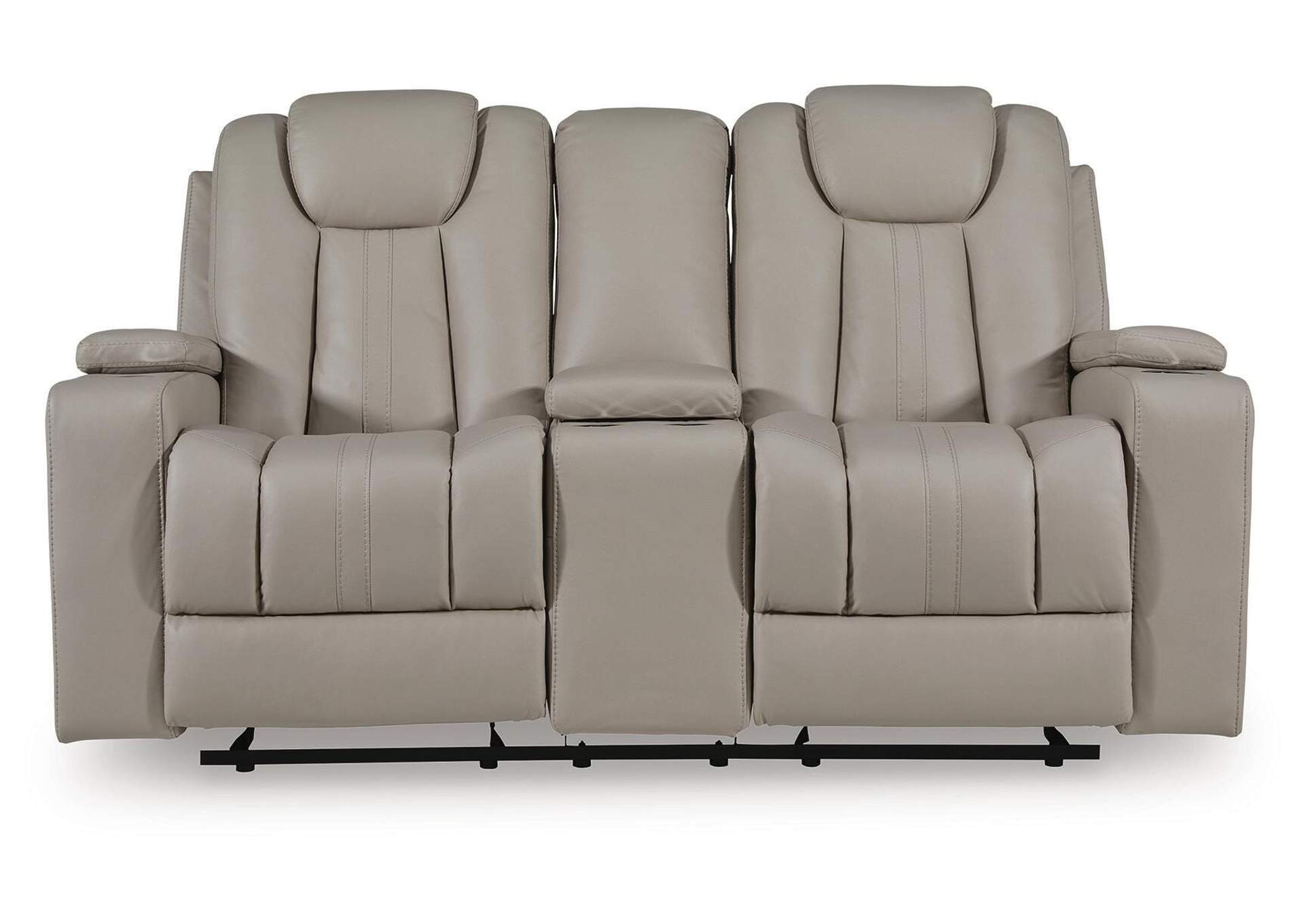 Elevate Edges Glider Reclining Loveseat with Console image 1