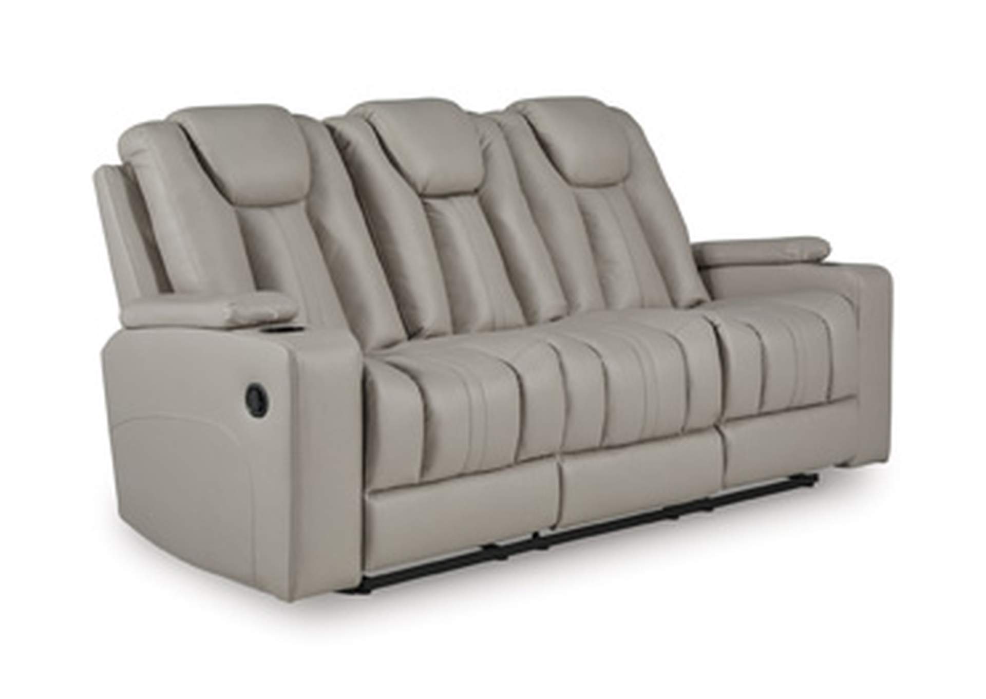 Elevate Edges Reclining Sofa with Drop Down Table image 1