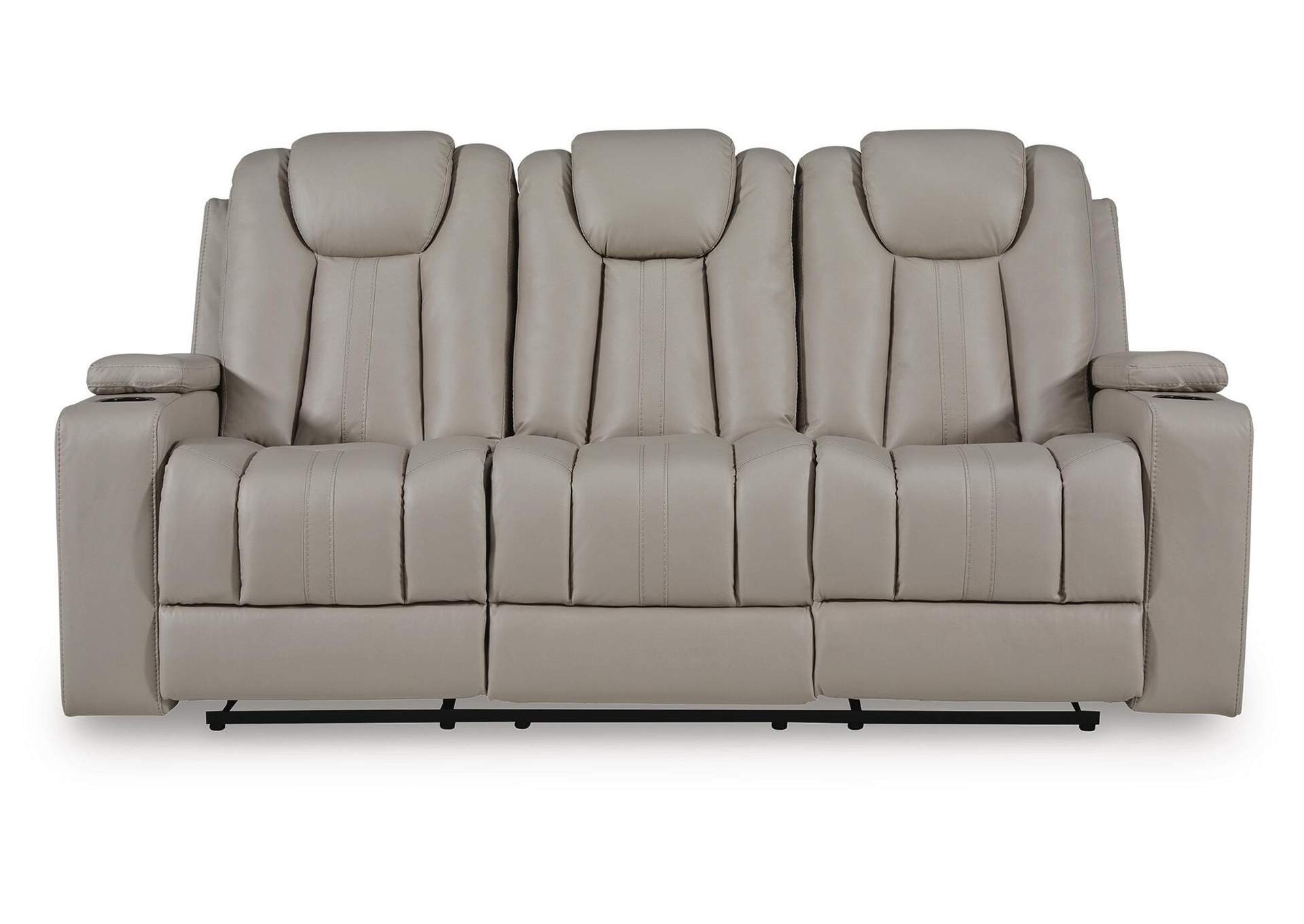 Elevate Edges Reclining Sofa with Drop Down Table image 1