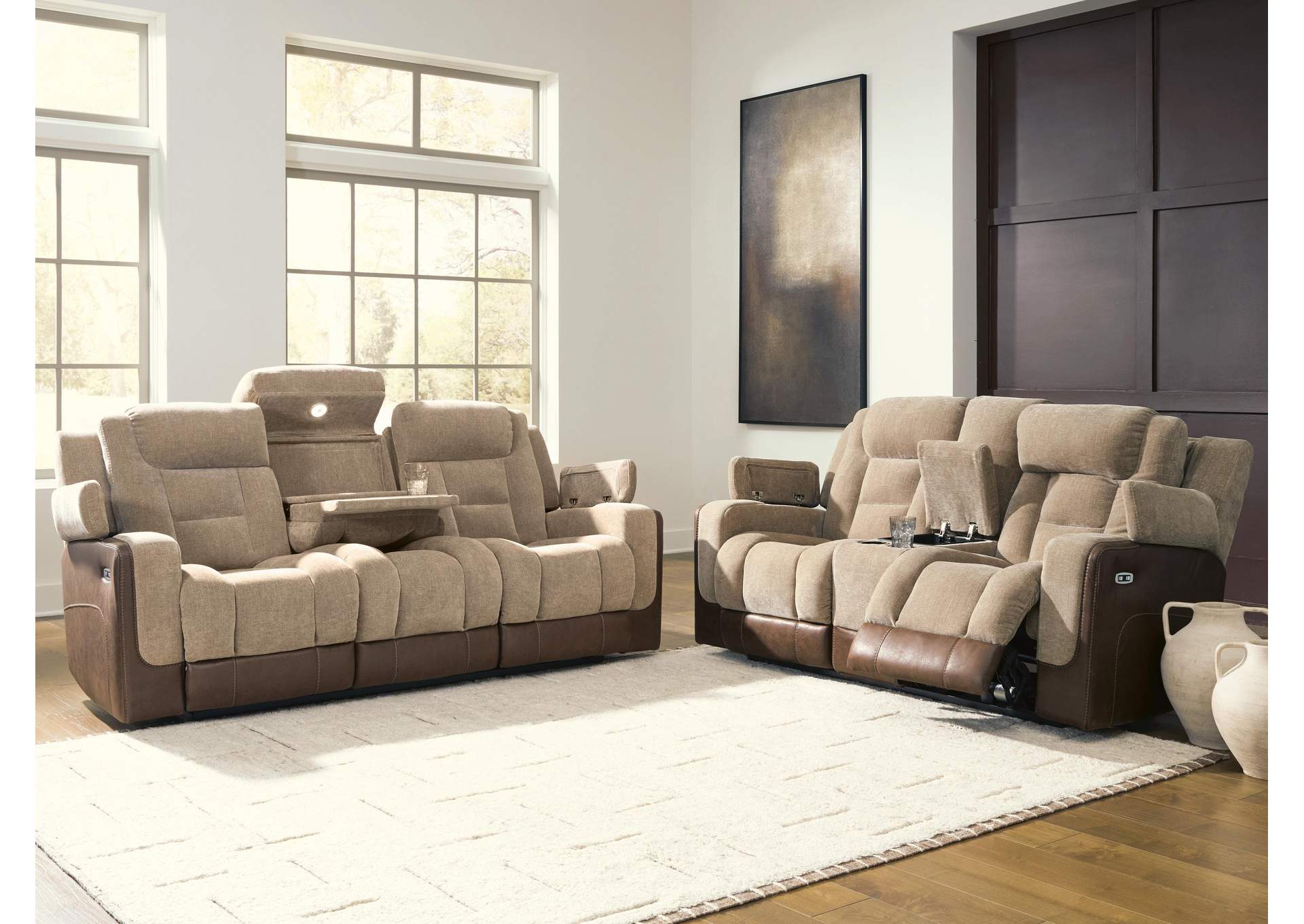 Ultimax Dual Power Reclining Sofa and Loveseat image 6