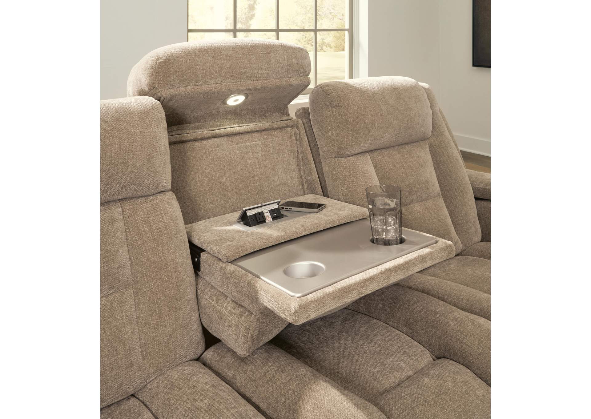 Mixed Motion Power Reclining Sofa image 9