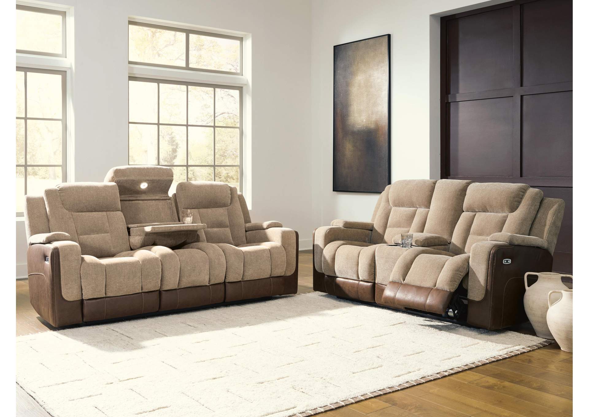 Ultimax Dual Power Reclining Sofa and Loveseat image 5
