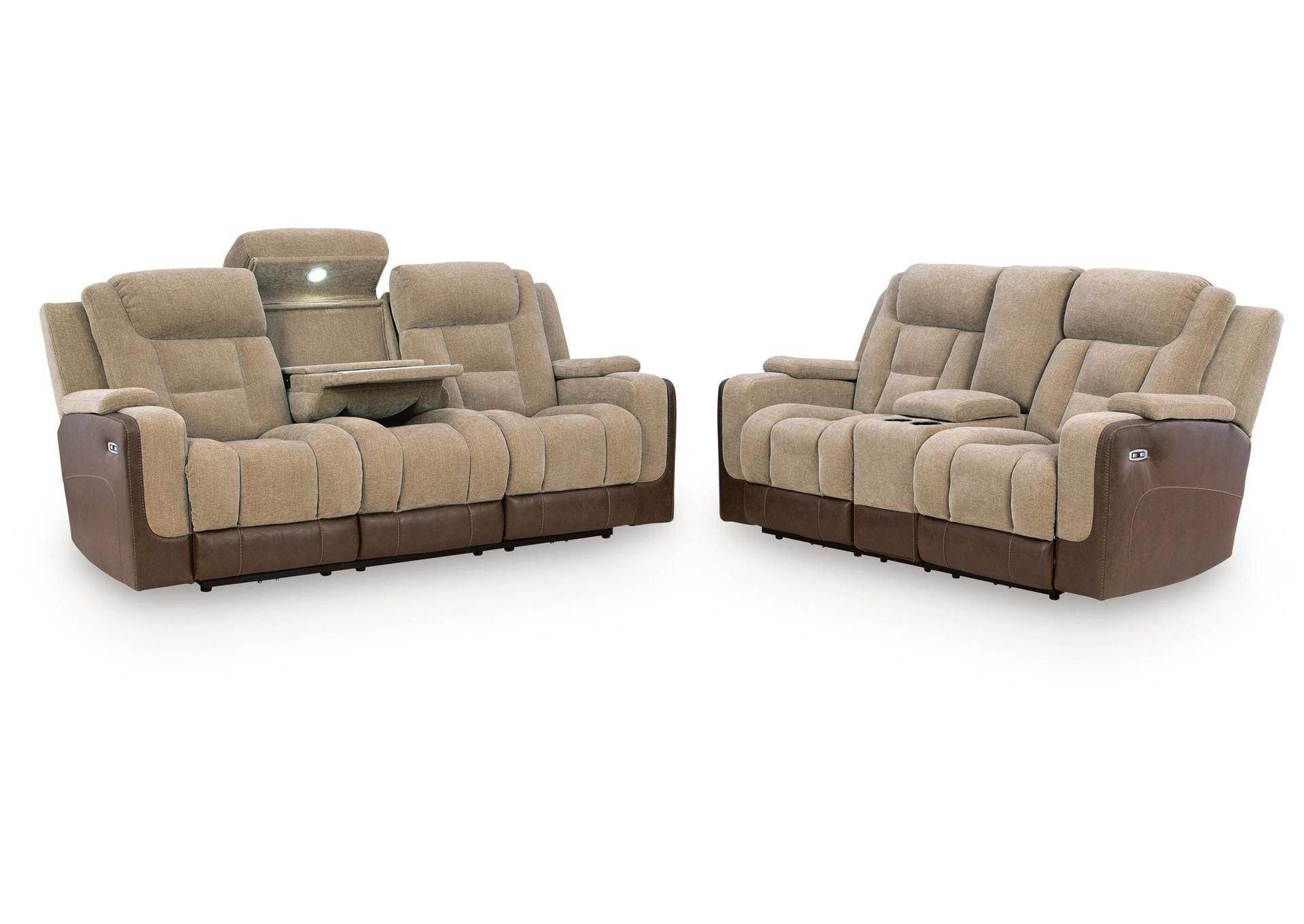 Ultimax Dual Power Reclining Sofa and Loveseat image 4