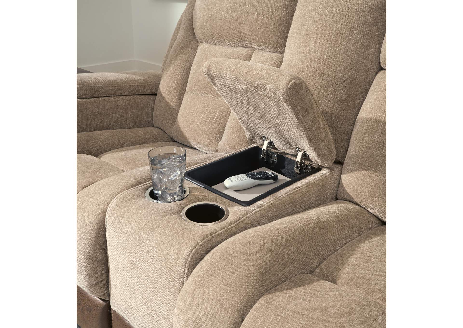 Mixed Motion Power Reclining Loveseat with Console image 6