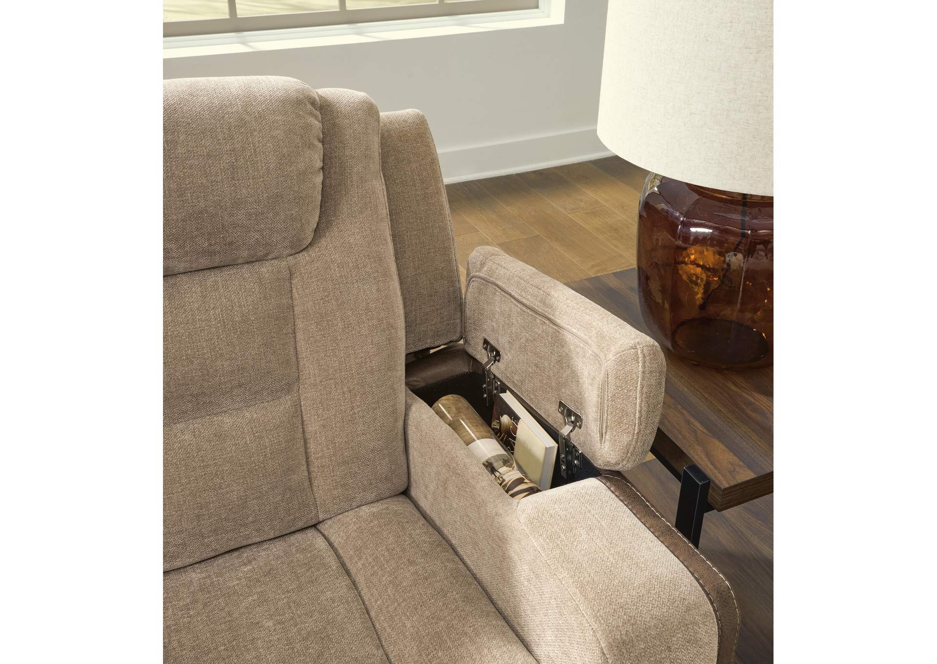 Mixed Motion Power Reclining Sofa image 10