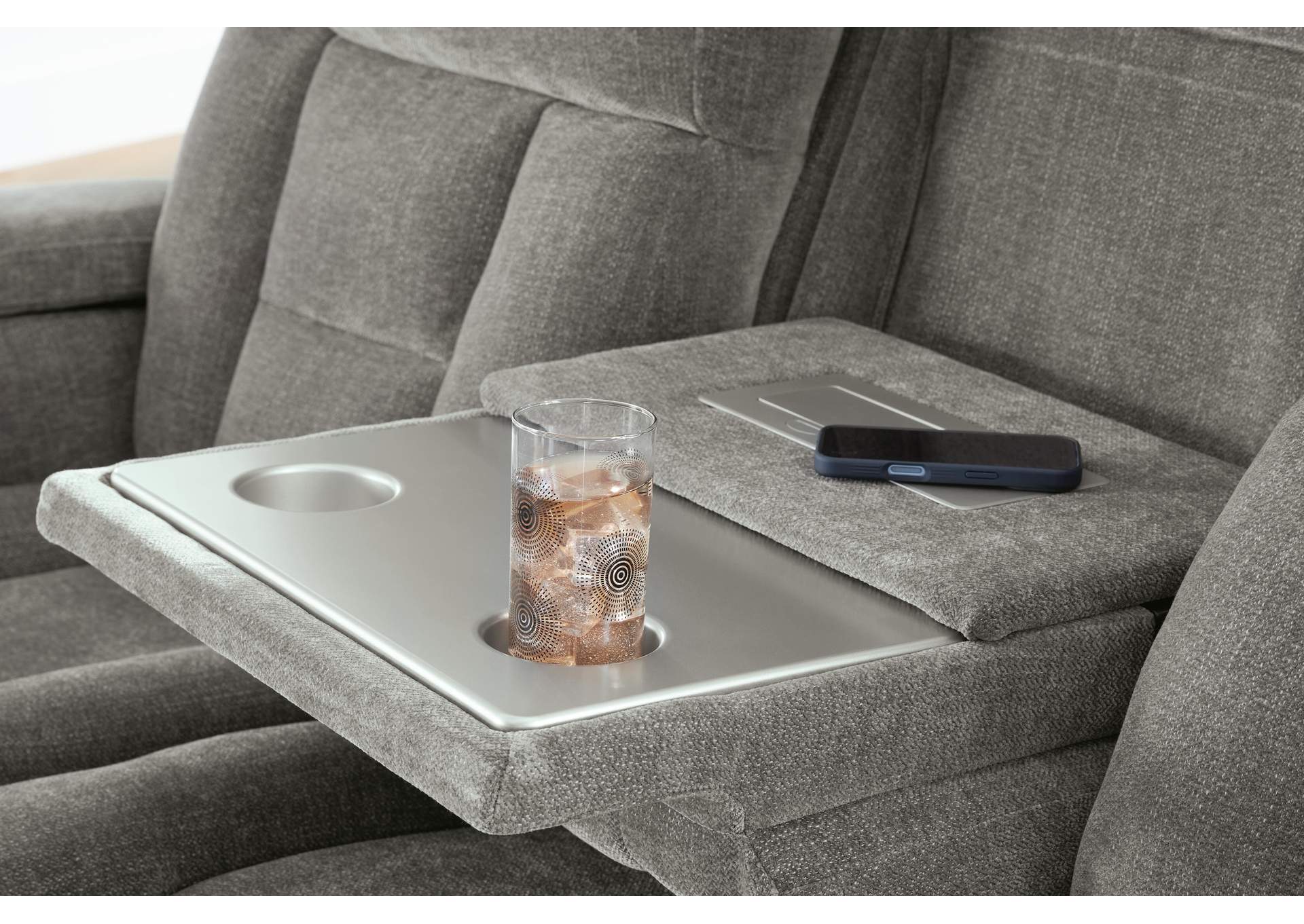 Mixed Motion Power Reclining Sofa image 10