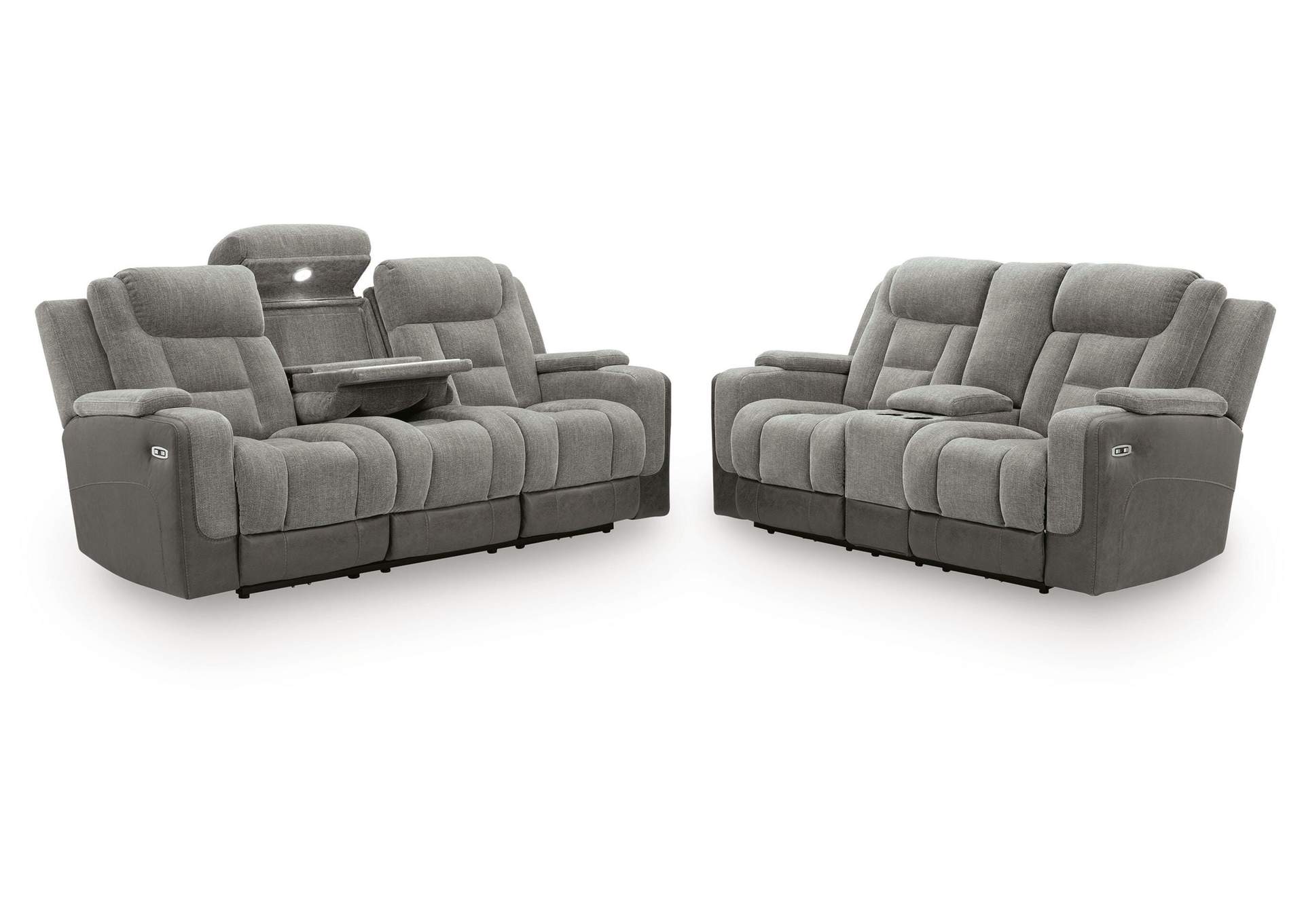 Ultimax Dual Power Reclining Sofa and Loveseat image 3