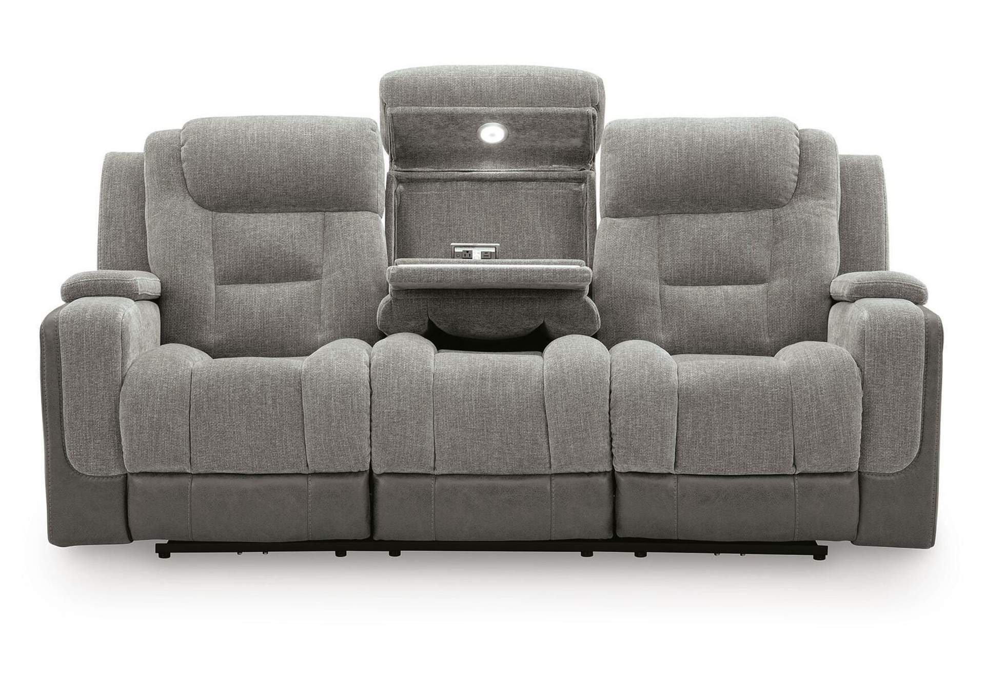 Mixed Motion Power Reclining Sofa image 5
