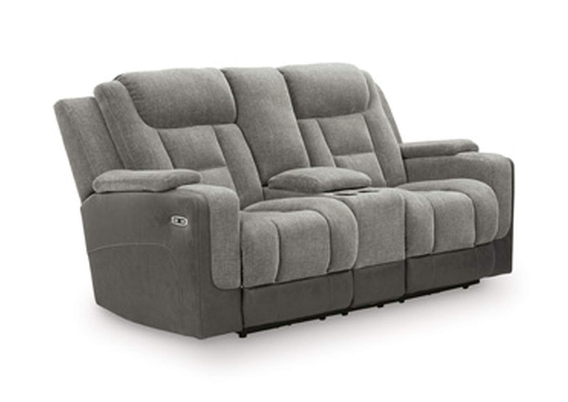 Mixed Motion Power Reclining Loveseat with Console image 1