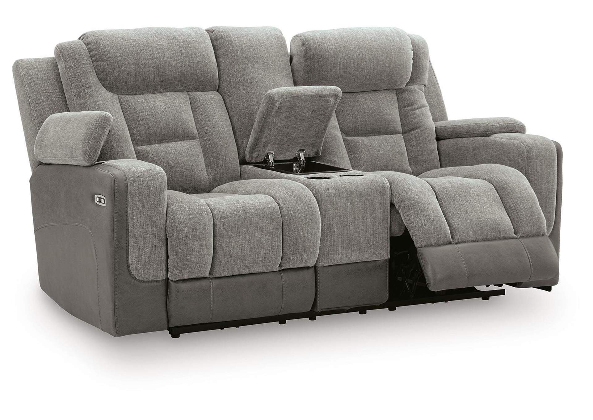 Mixed Motion Power Reclining Loveseat with Console image 4